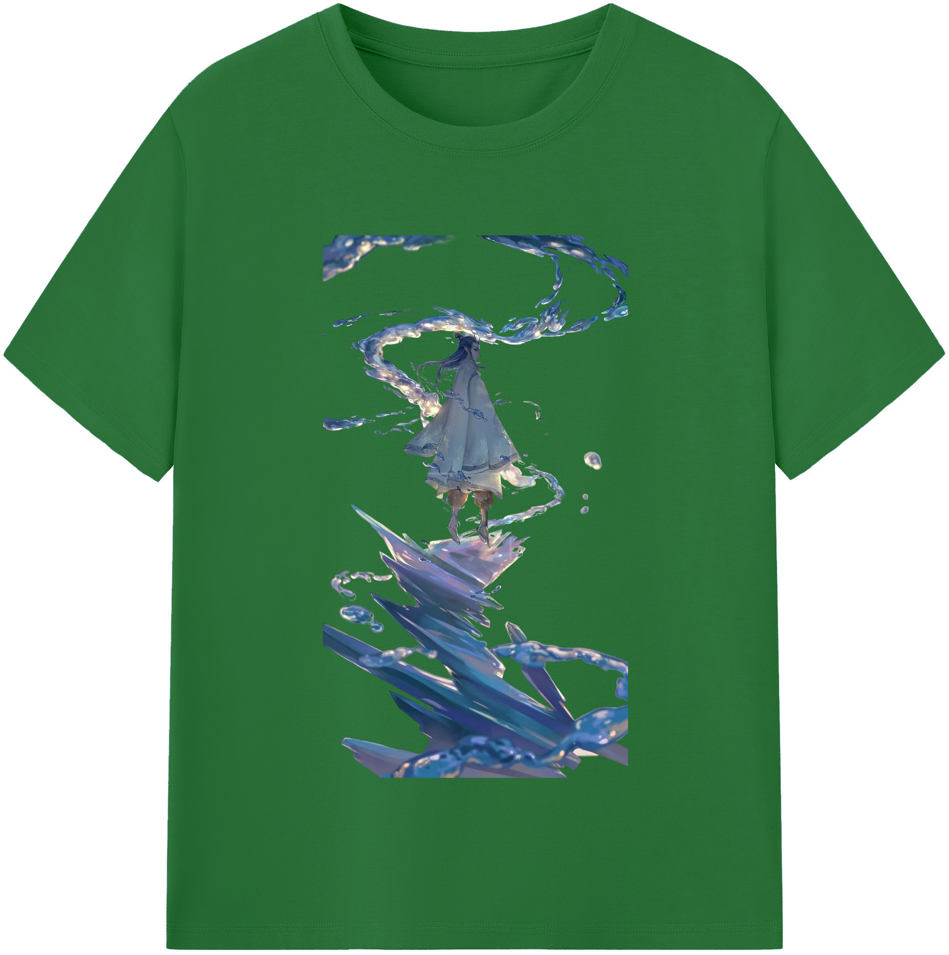 （画像用） Ne Zha 2 ナタ 魔童の大暴れ 綿100％半袖Tシャツ（フロントプリント）