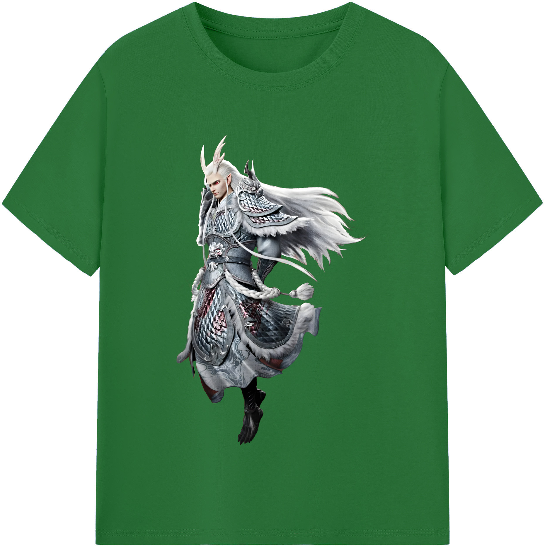 （画像用） Ne Zha 2 ナタ 魔童の大暴れ 綿100％半袖Tシャツ（フロントプリント）