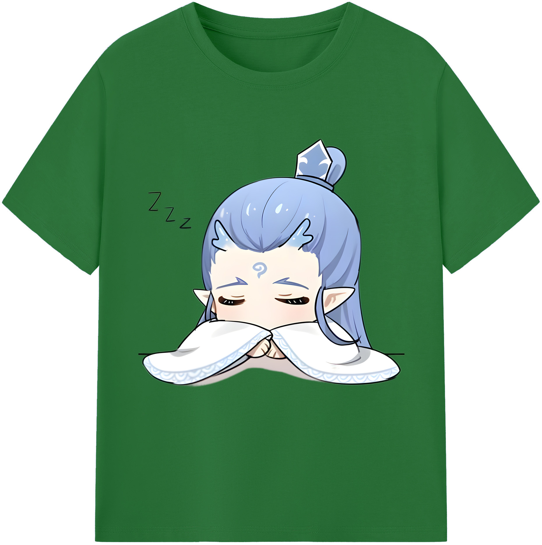 （画像用） Ne Zha 2 ナタ 魔童の大暴れ 綿100％半袖Tシャツ（フロントプリント）