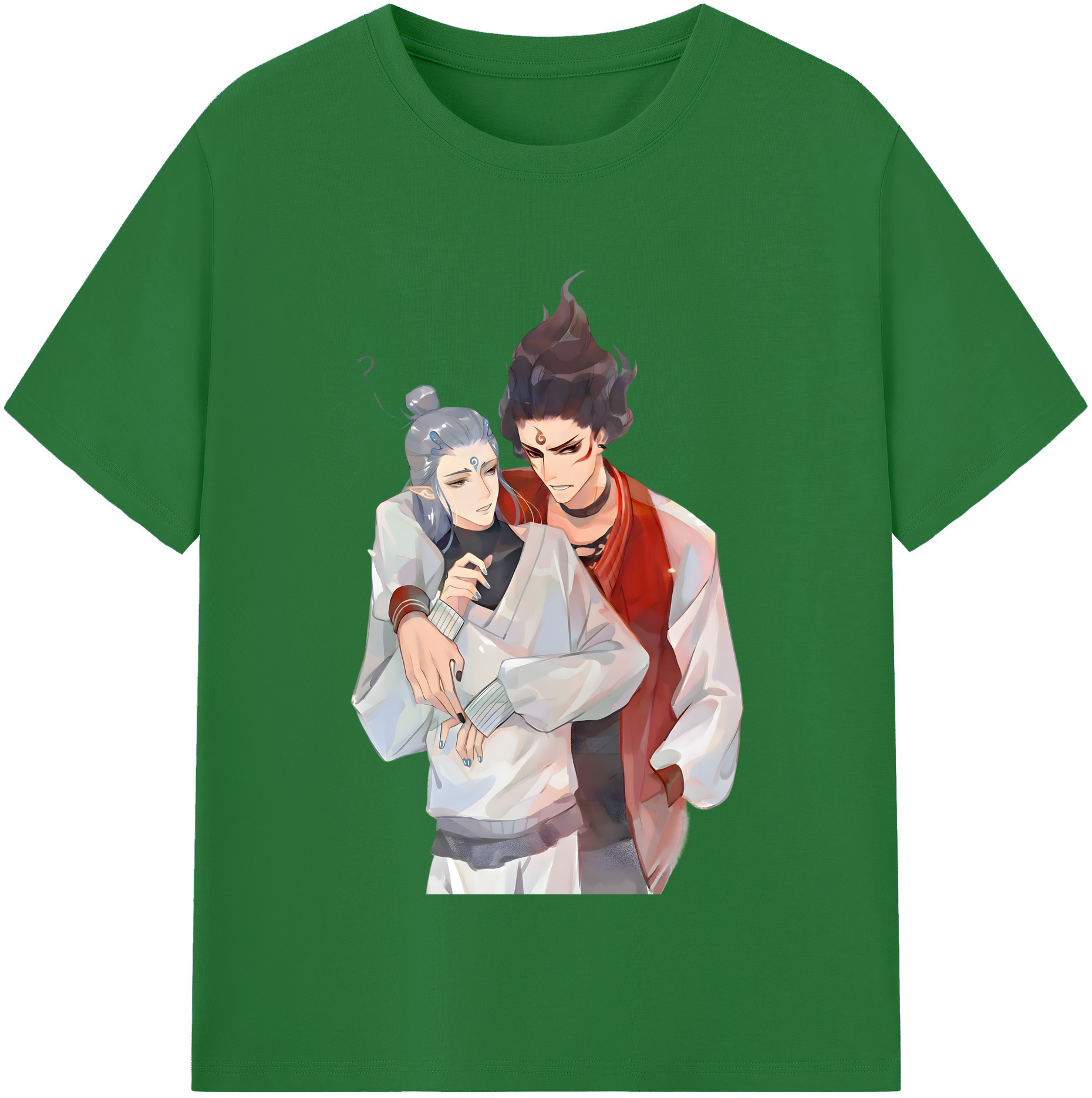 （画像用） Ne Zha 2 ナタ 魔童の大暴れ 綿100％半袖Tシャツ（フロントプリント）