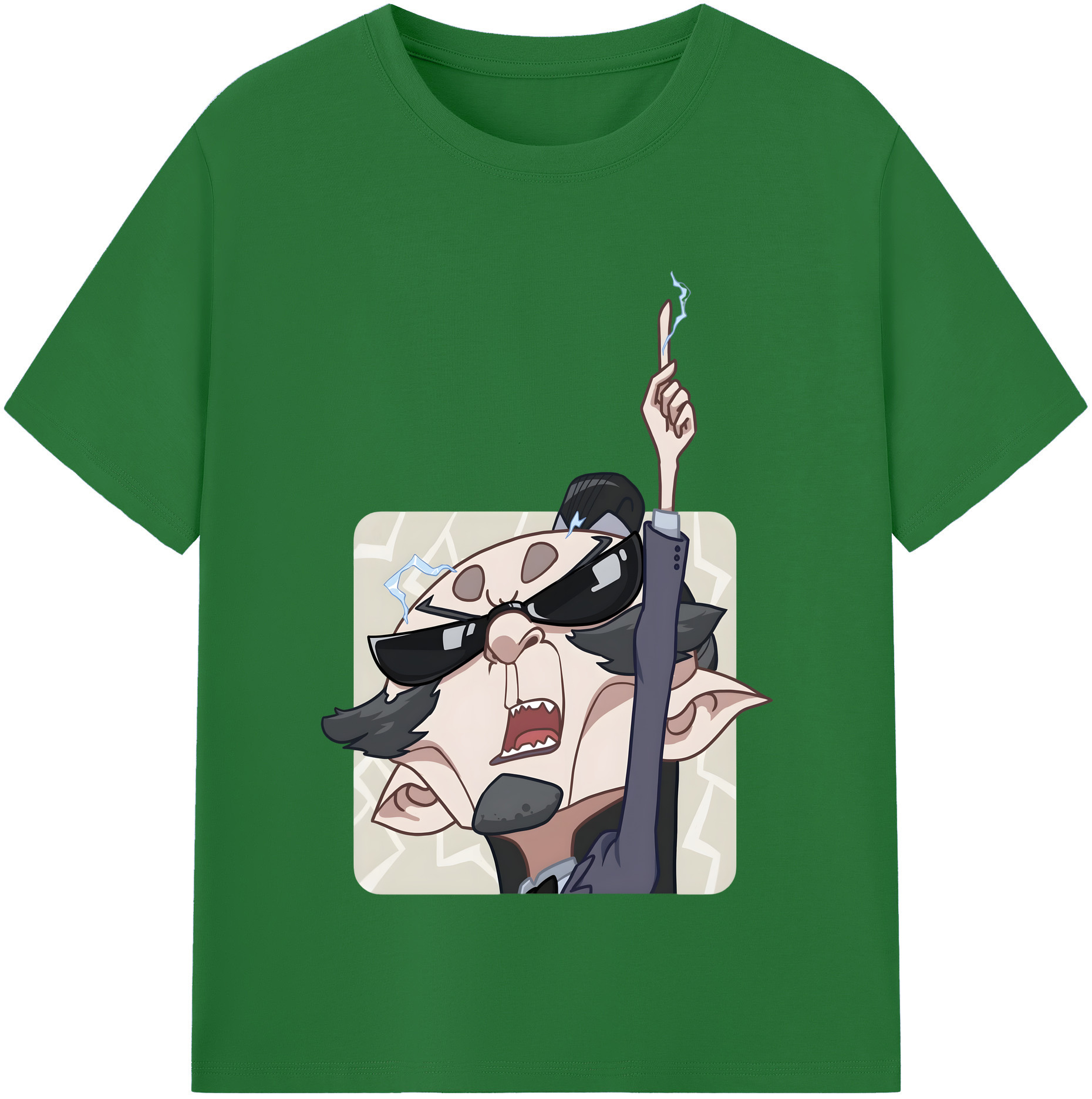 （画像用） Ne Zha 2 ナタ 魔童の大暴れ 綿100％半袖Tシャツ（フロントプリント）