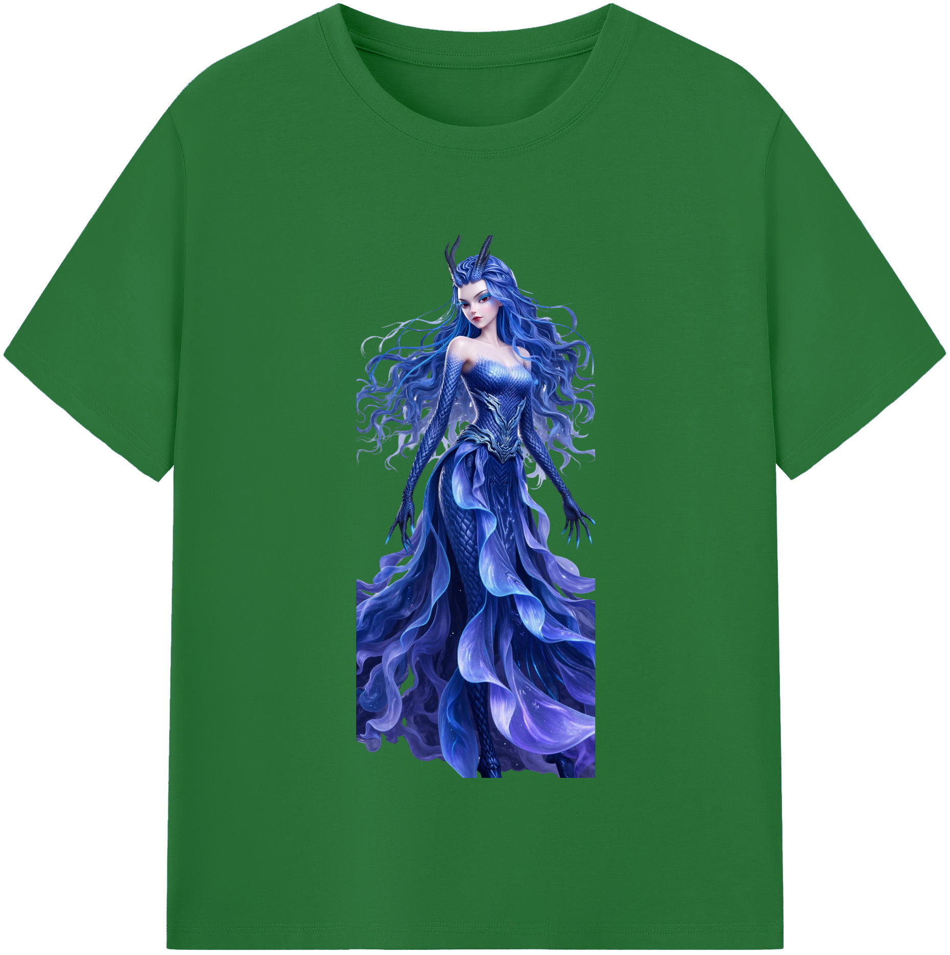 （画像用） Ne Zha 2 ナタ 魔童の大暴れ 綿100％半袖Tシャツ（フロントプリント）