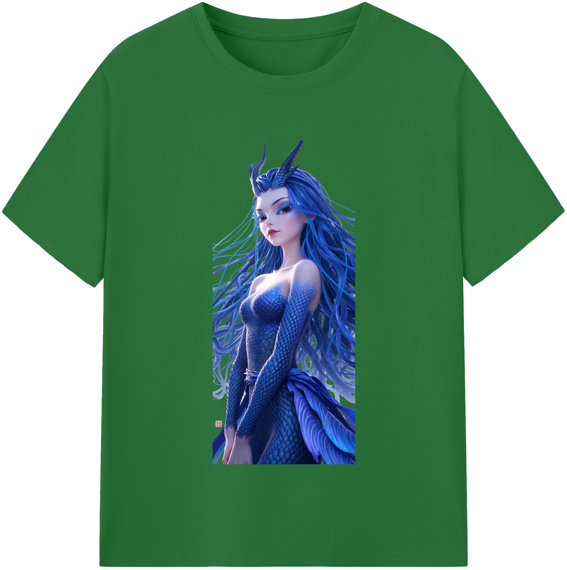 （画像用） Ne Zha 2 ナタ 魔童の大暴れ 綿100％半袖Tシャツ（フロントプリント）