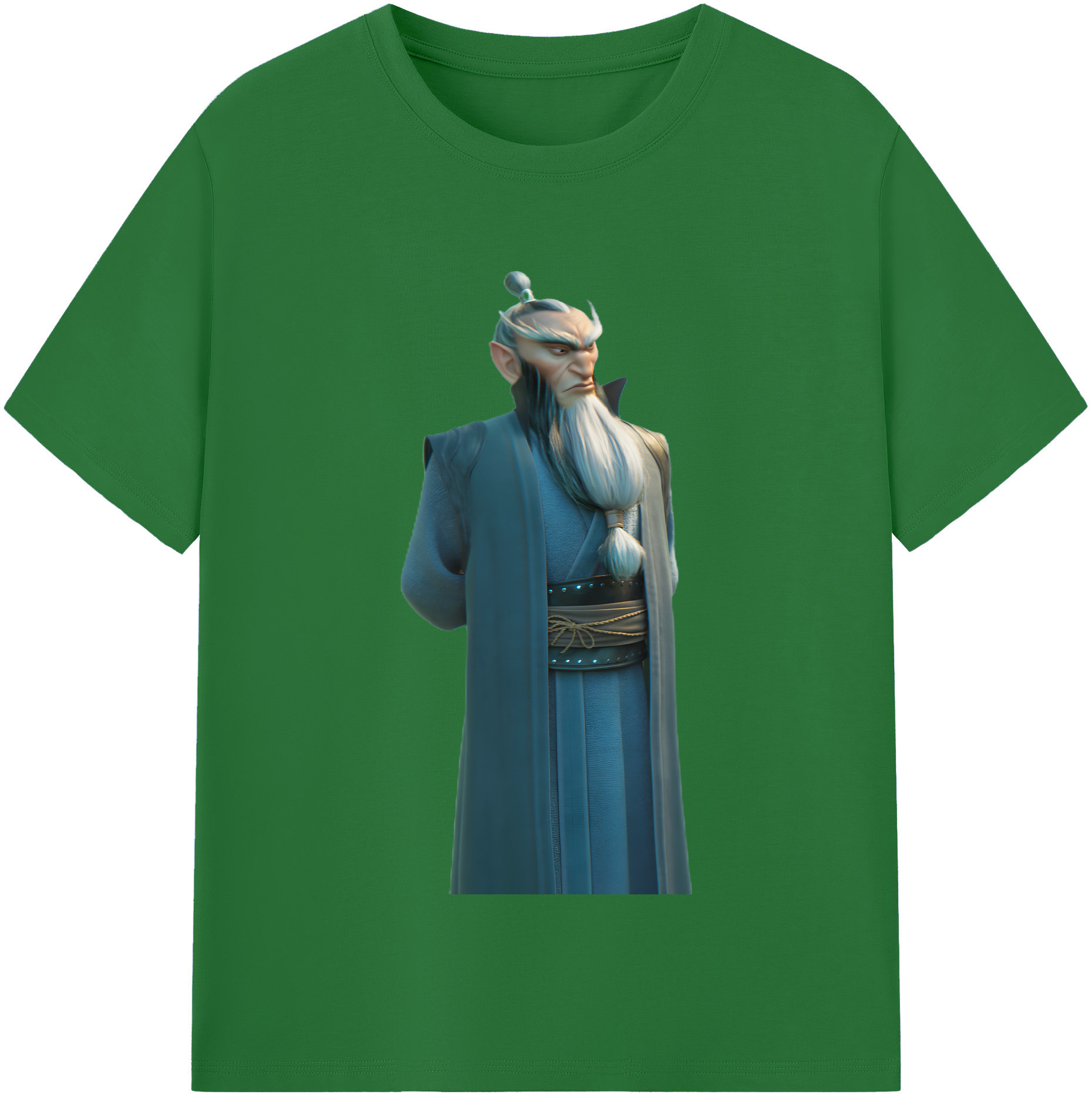 （画像用） Ne Zha 2 ナタ 魔童の大暴れ 綿100％半袖Tシャツ（フロントプリント）