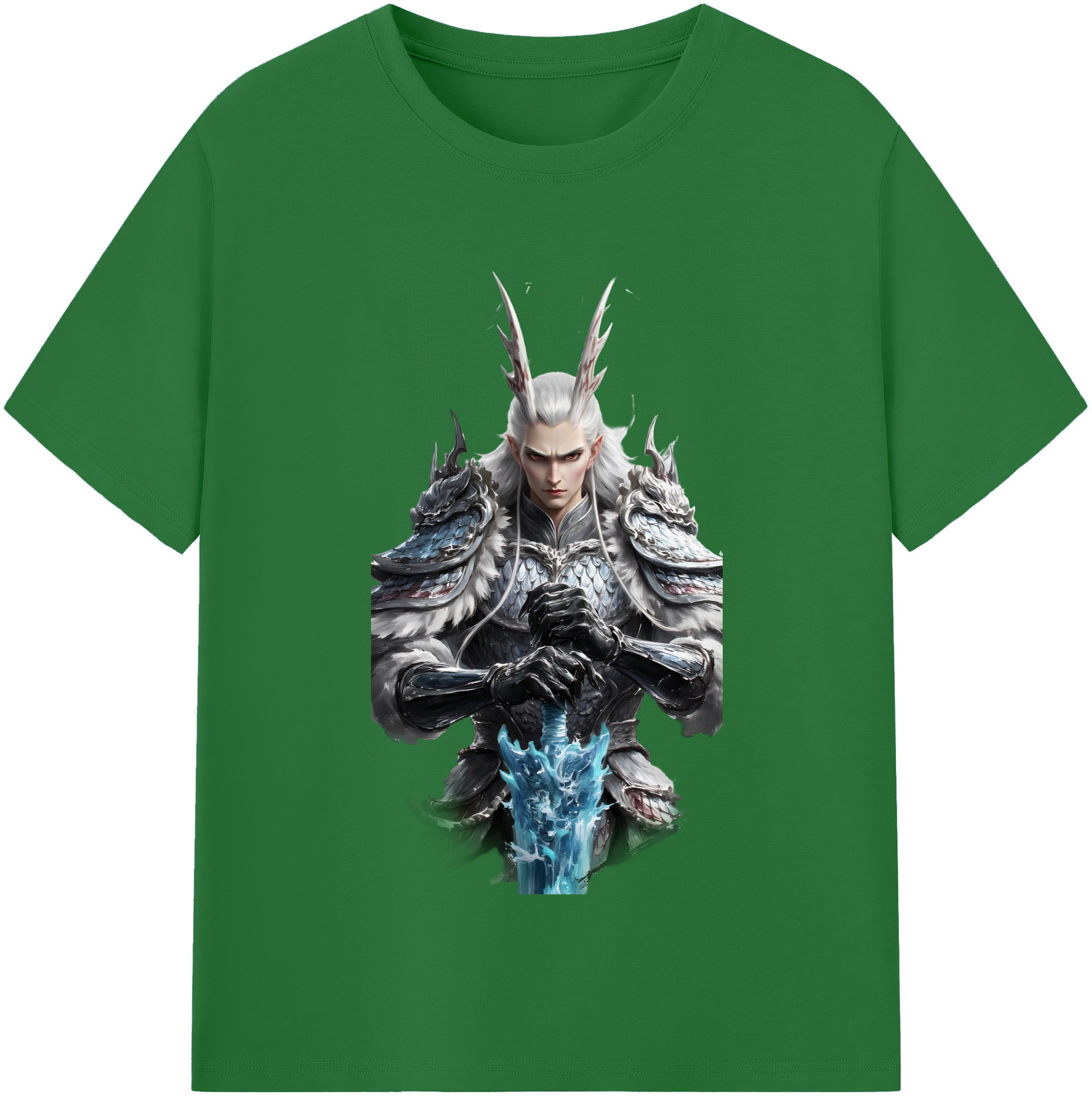 （画像用） Ne Zha 2 ナタ 魔童の大暴れ 綿100％半袖Tシャツ（フロントプリント）