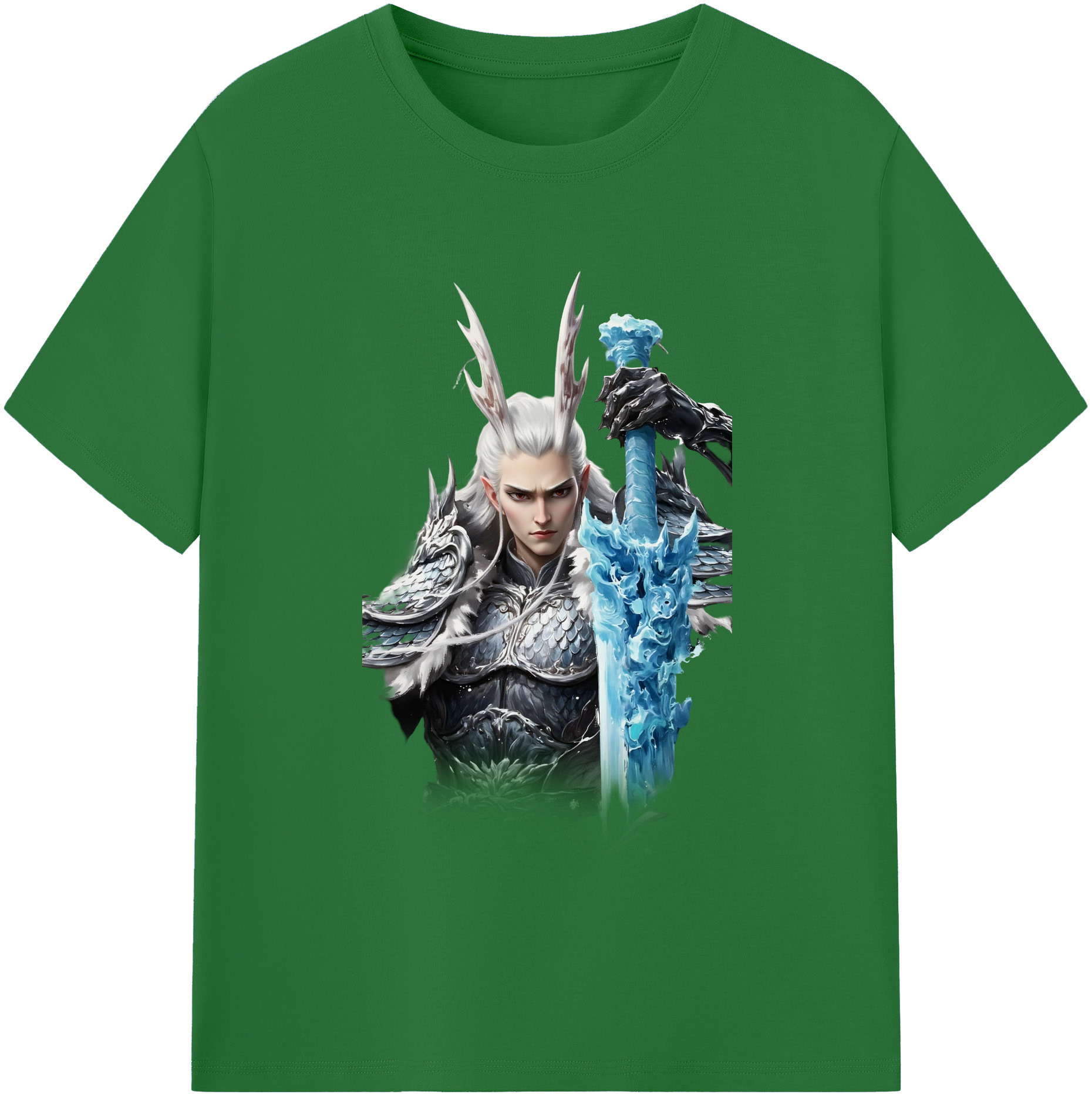 （画像用） Ne Zha 2 ナタ 魔童の大暴れ 綿100％半袖Tシャツ（フロントプリント）