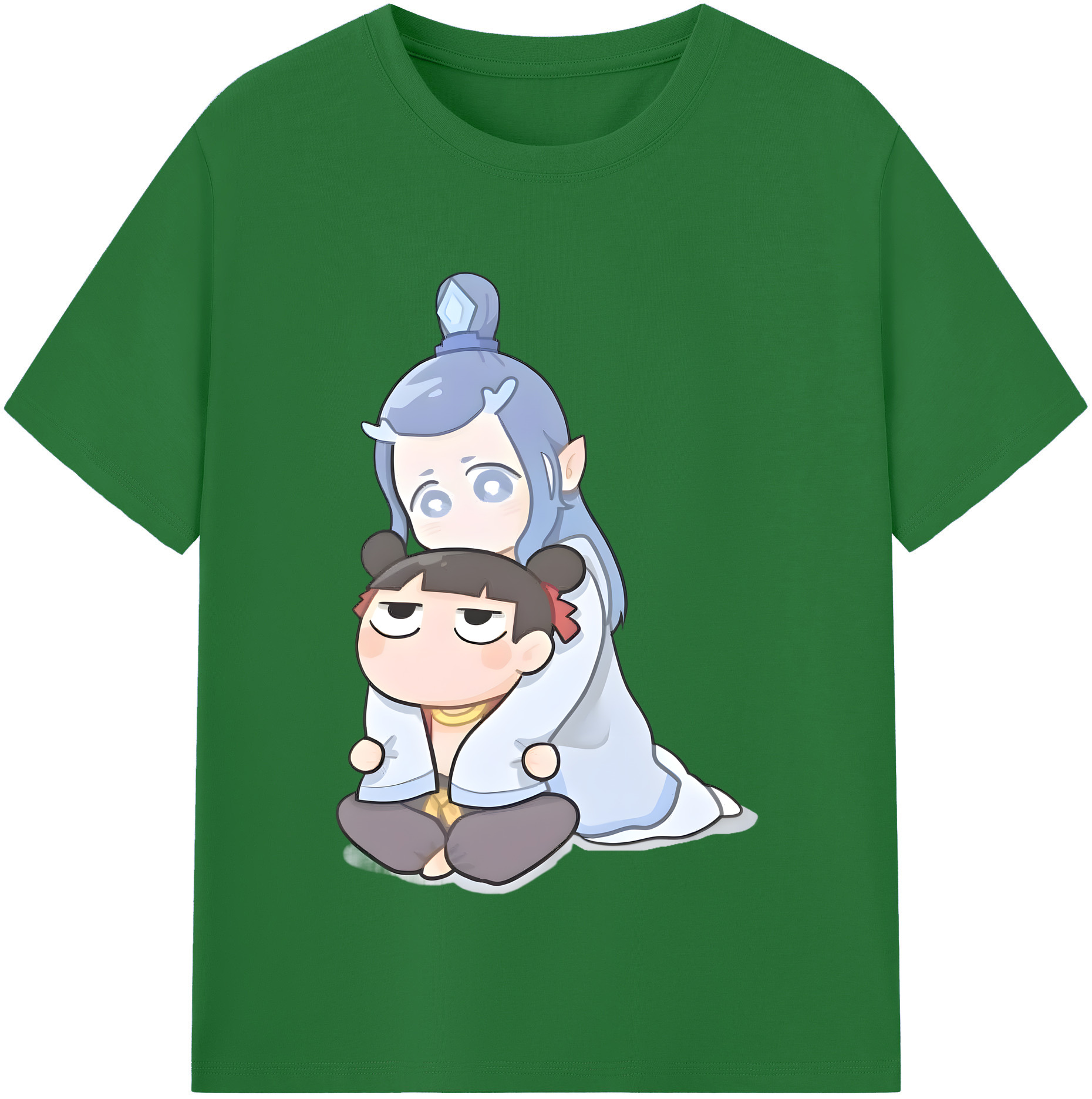 （画像用） Ne Zha 2 ナタ 魔童の大暴れ 綿100％半袖Tシャツ（フロントプリント）