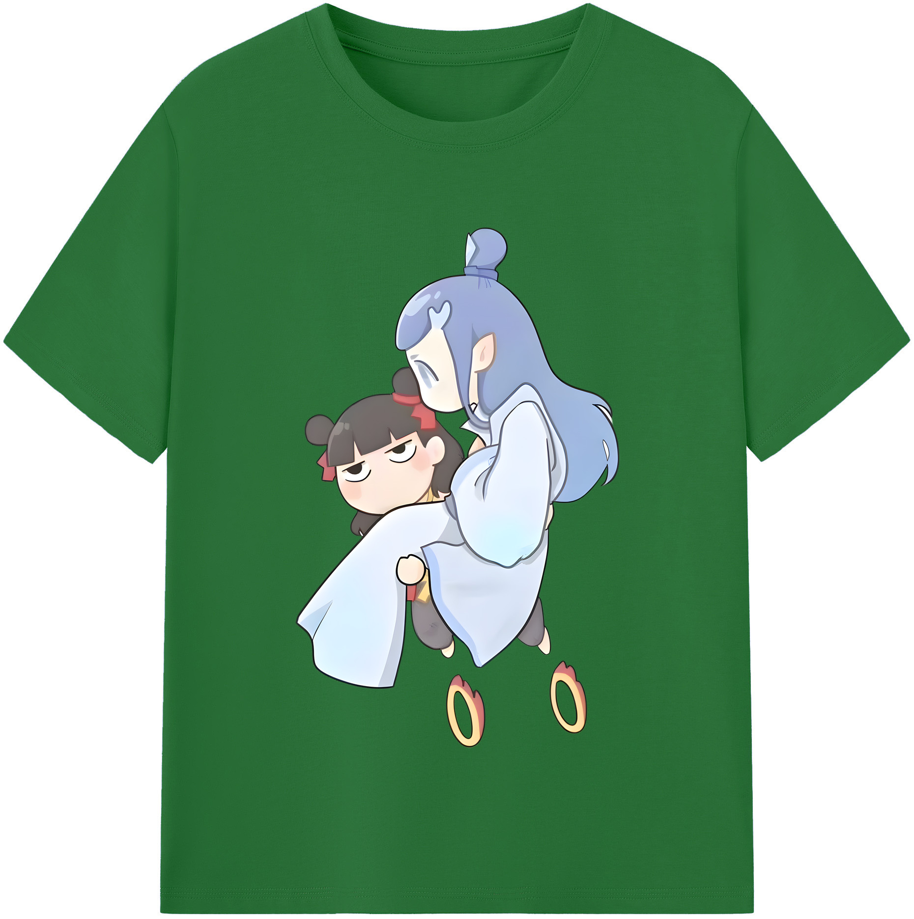 （画像用） Ne Zha 2 ナタ 魔童の大暴れ 綿100％半袖Tシャツ（フロントプリント）