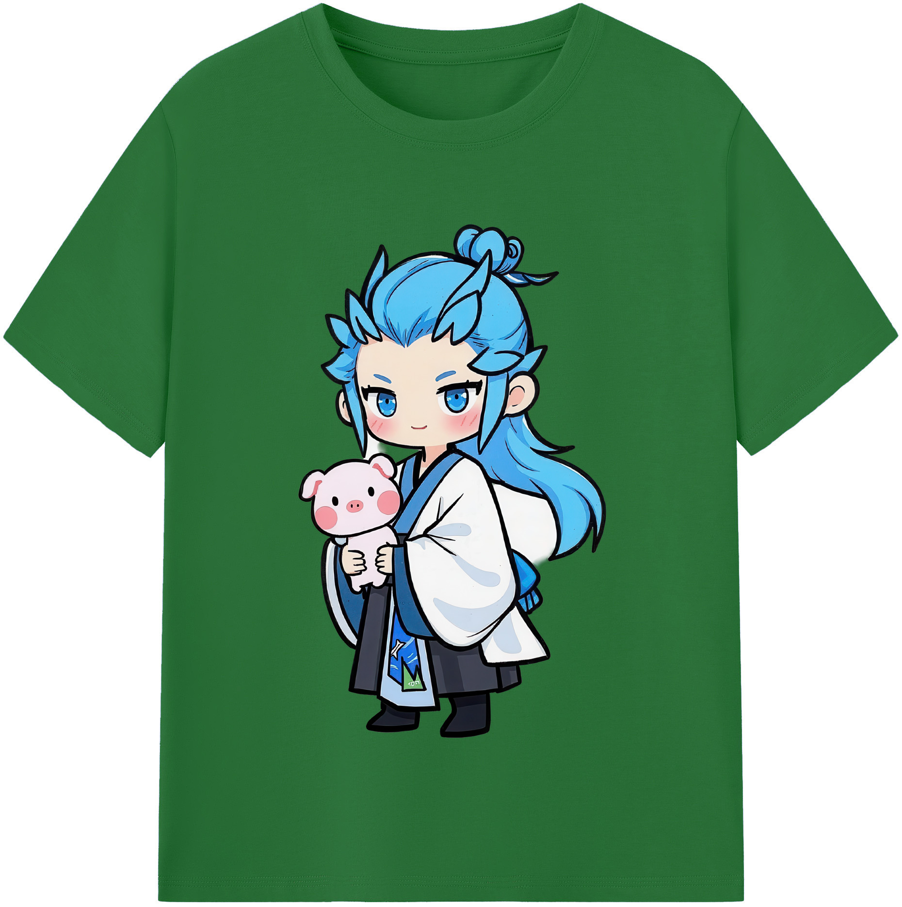 （画像用） Ne Zha 2 ナタ 魔童の大暴れ 綿100％半袖Tシャツ（フロントプリント）