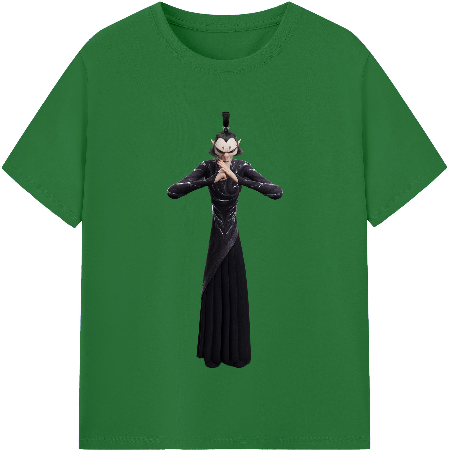 （画像用） Ne Zha 2 ナタ 魔童の大暴れ 綿100％半袖Tシャツ（フロントプリント）