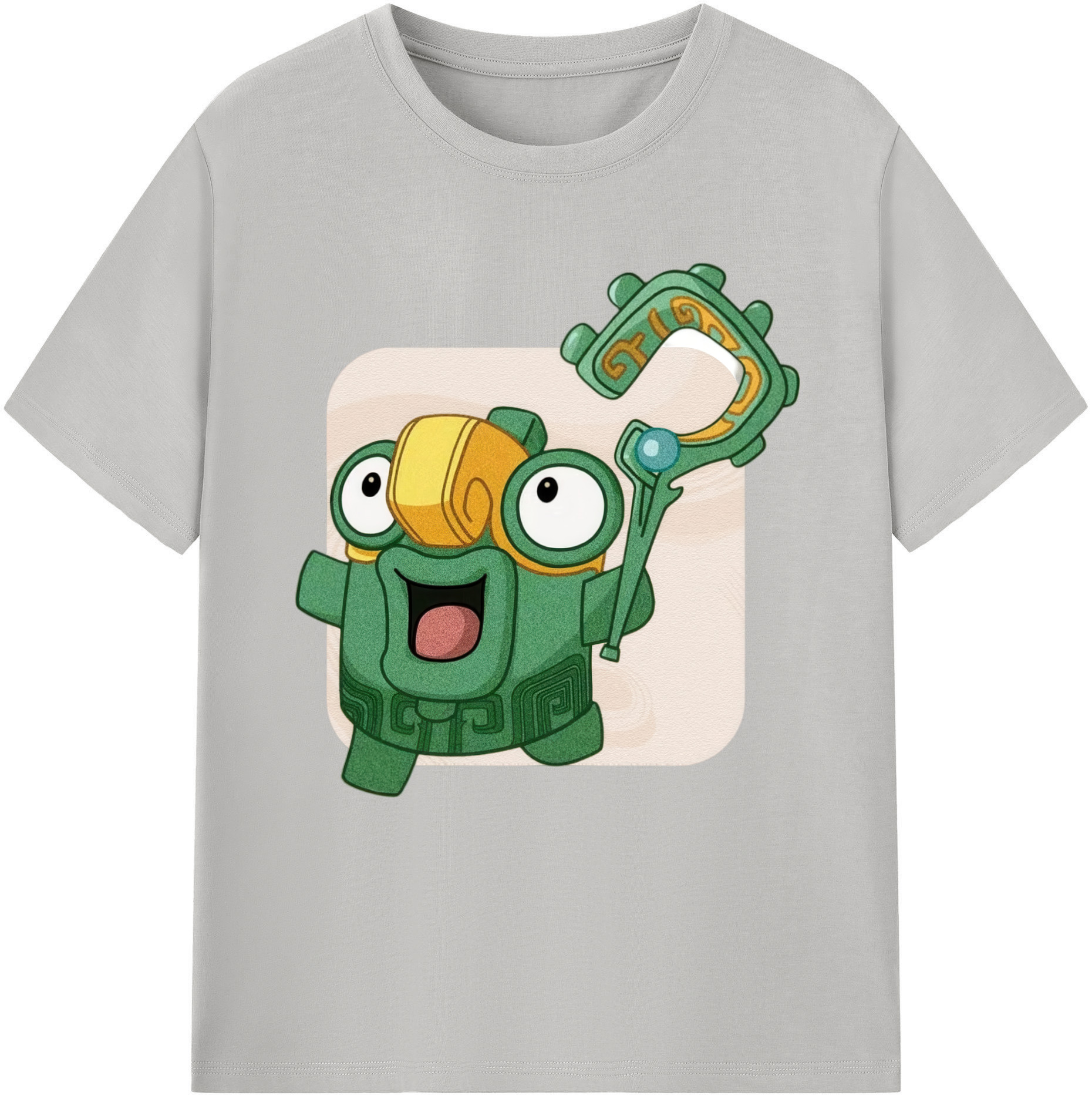 （画像用） Ne Zha 2 ナタ 魔童の大暴れ 綿100％半袖Tシャツ（フロントプリント）