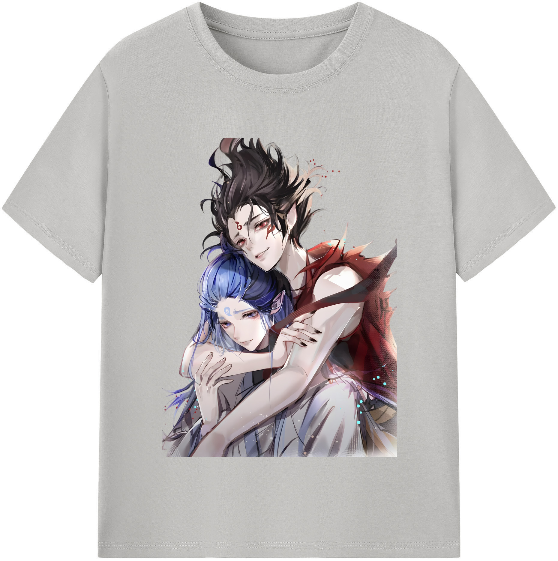 （画像用） Ne Zha 2 ナタ 魔童の大暴れ 綿100％半袖Tシャツ（フロントプリント）