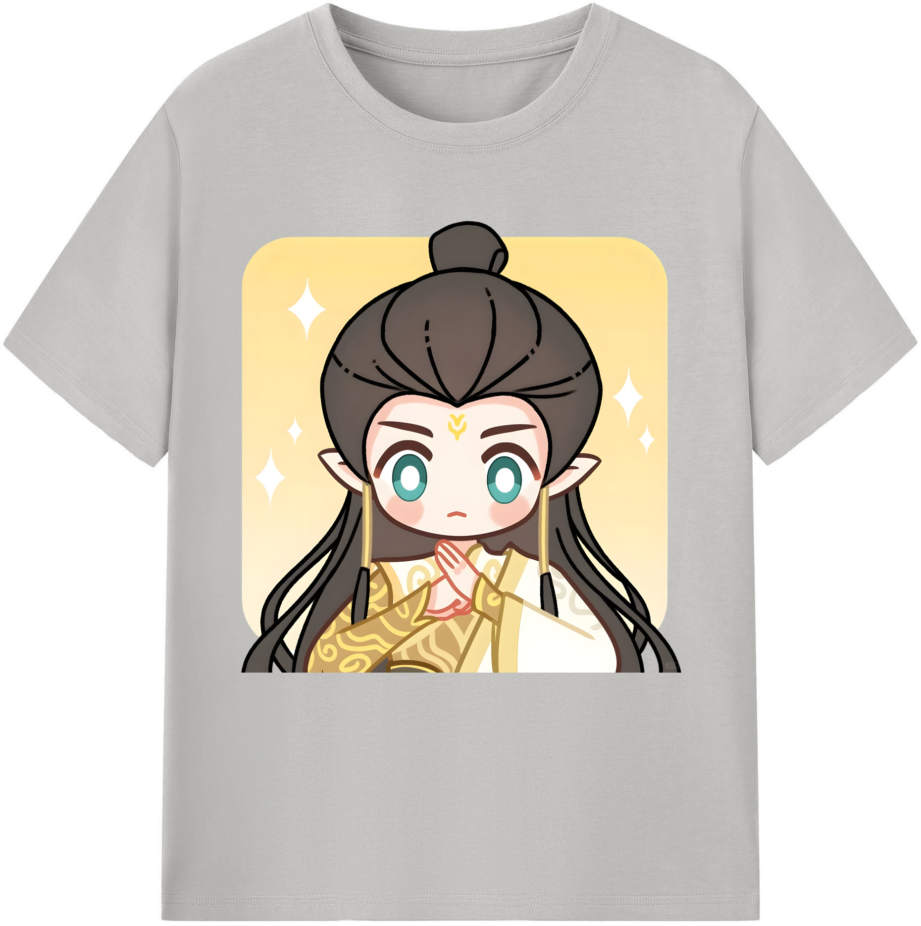 （画像用） Ne Zha 2 ナタ 魔童の大暴れ 綿100％半袖Tシャツ（フロントプリント）