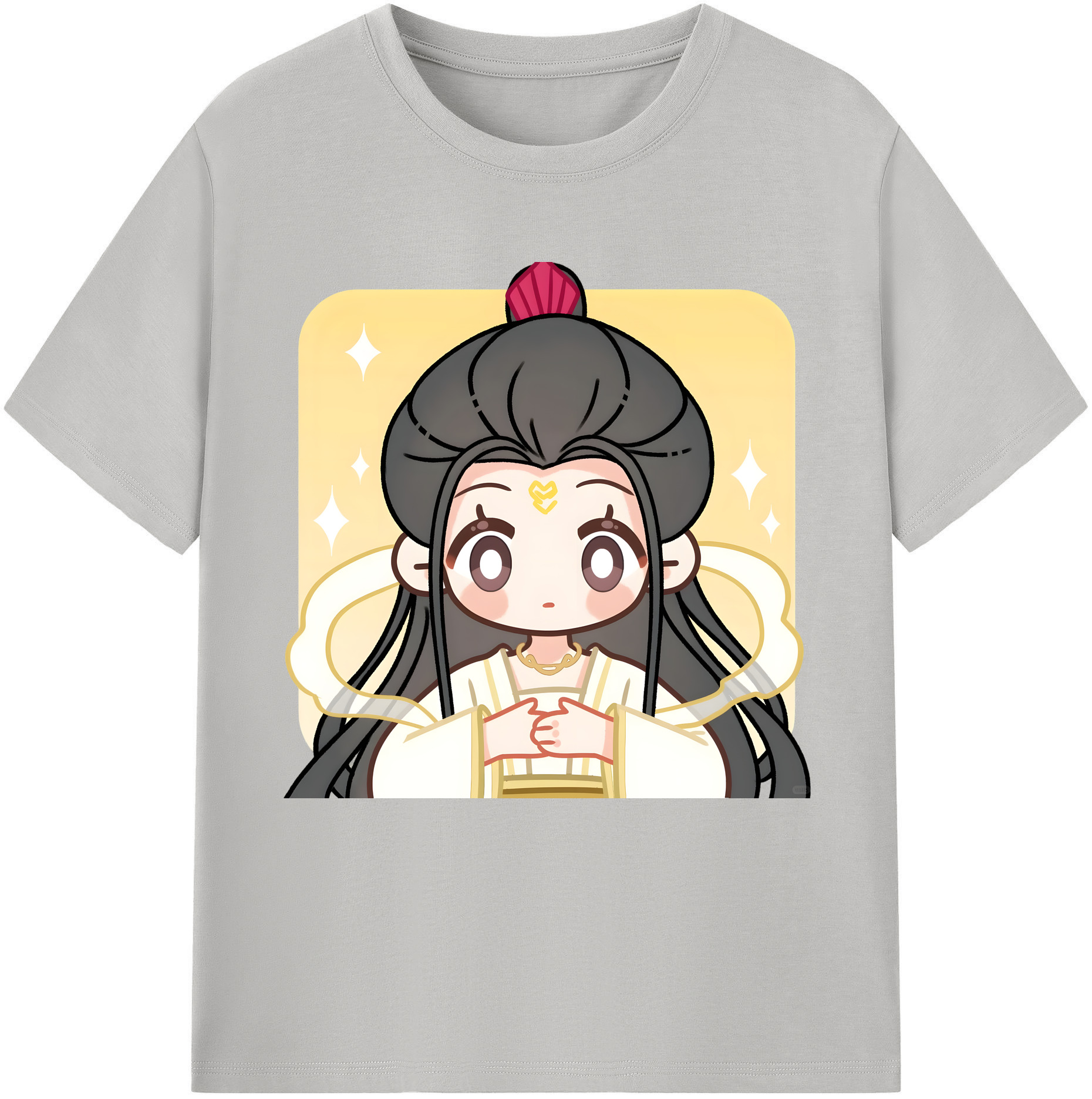 （画像用） Ne Zha 2 ナタ 魔童の大暴れ 綿100％半袖Tシャツ（フロントプリント）