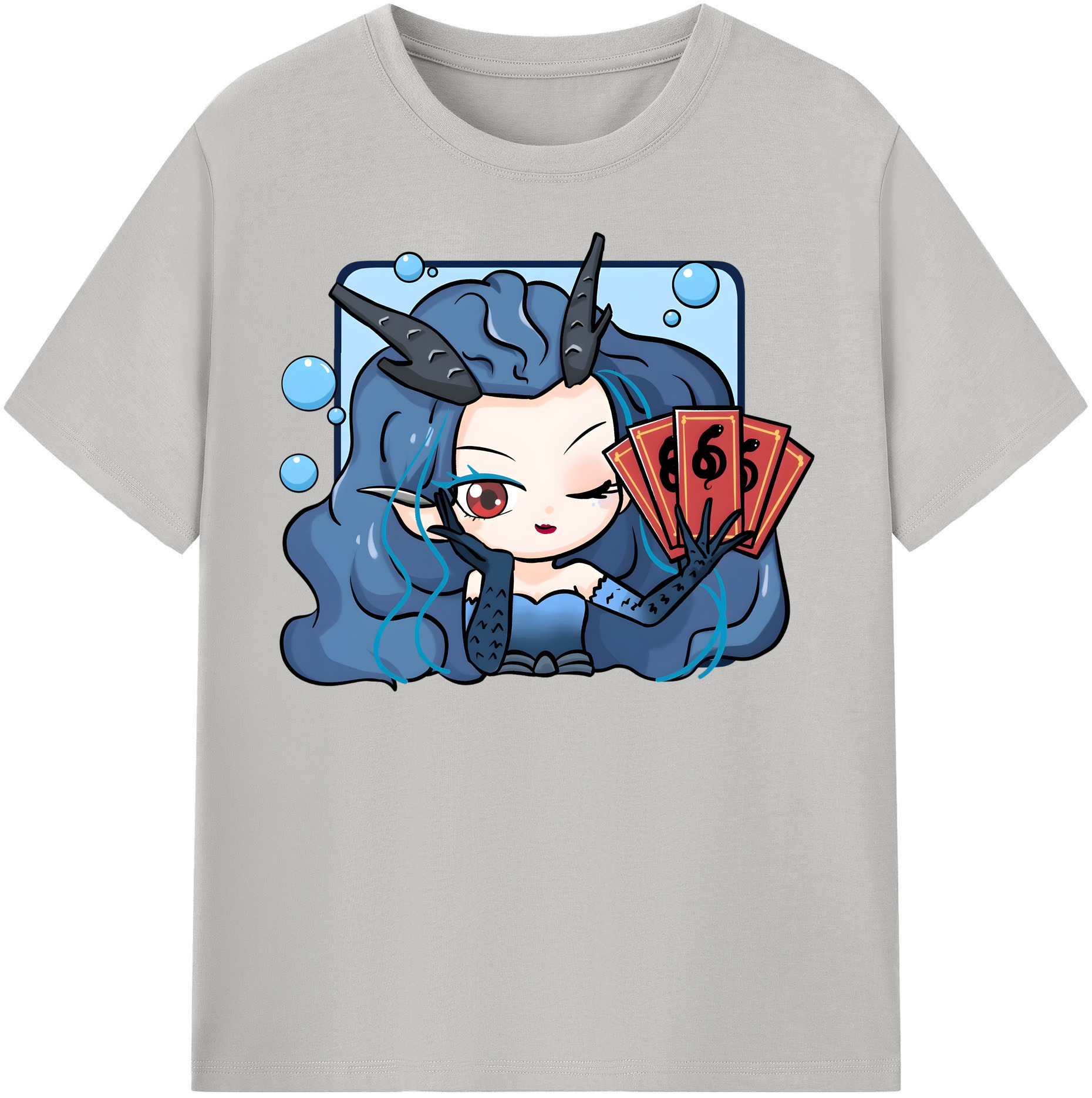 （画像用） Ne Zha 2 ナタ 魔童の大暴れ 綿100％半袖Tシャツ（フロントプリント）