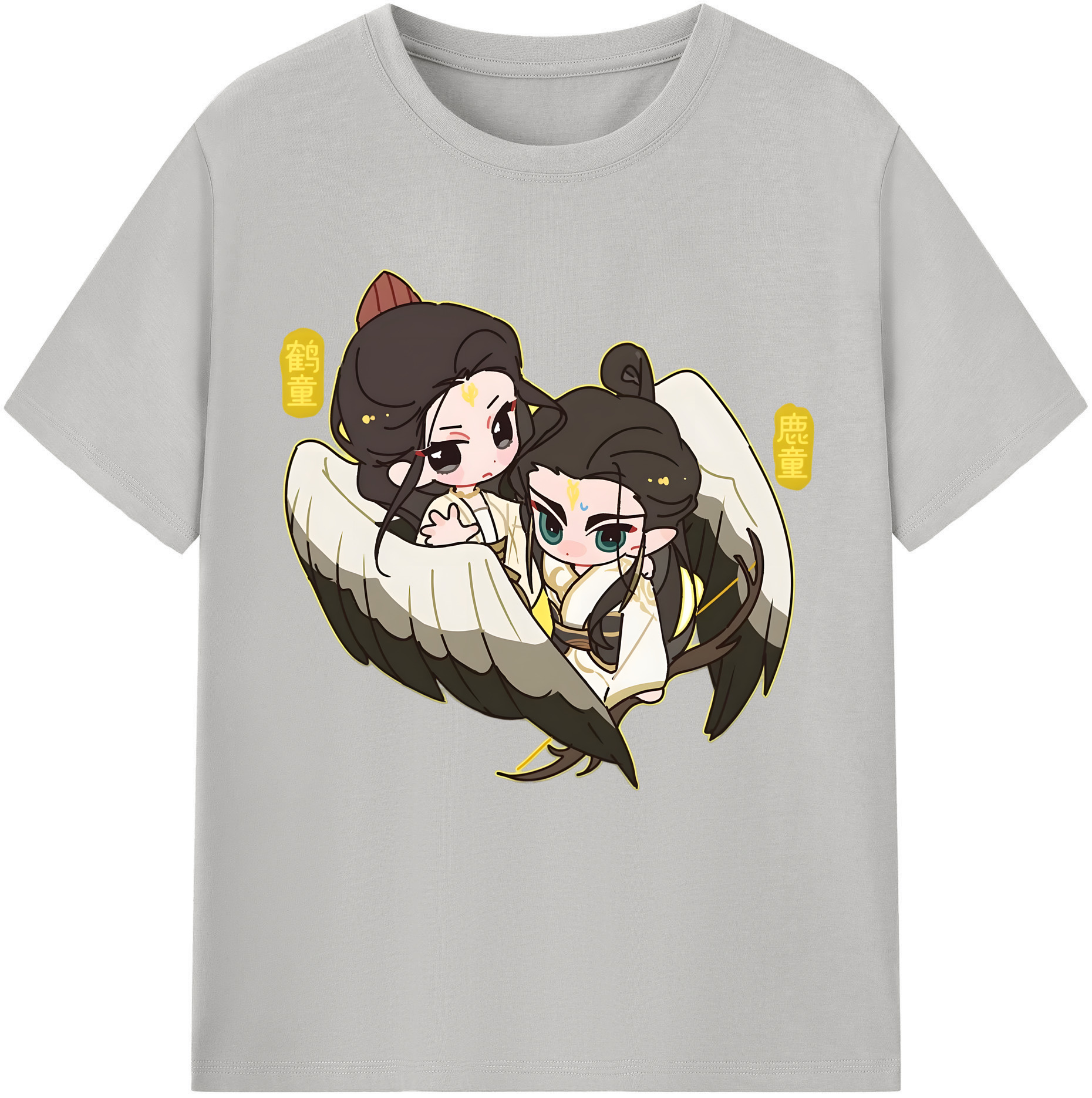 （画像用） Ne Zha 2 ナタ 魔童の大暴れ 綿100％半袖Tシャツ（フロントプリント）