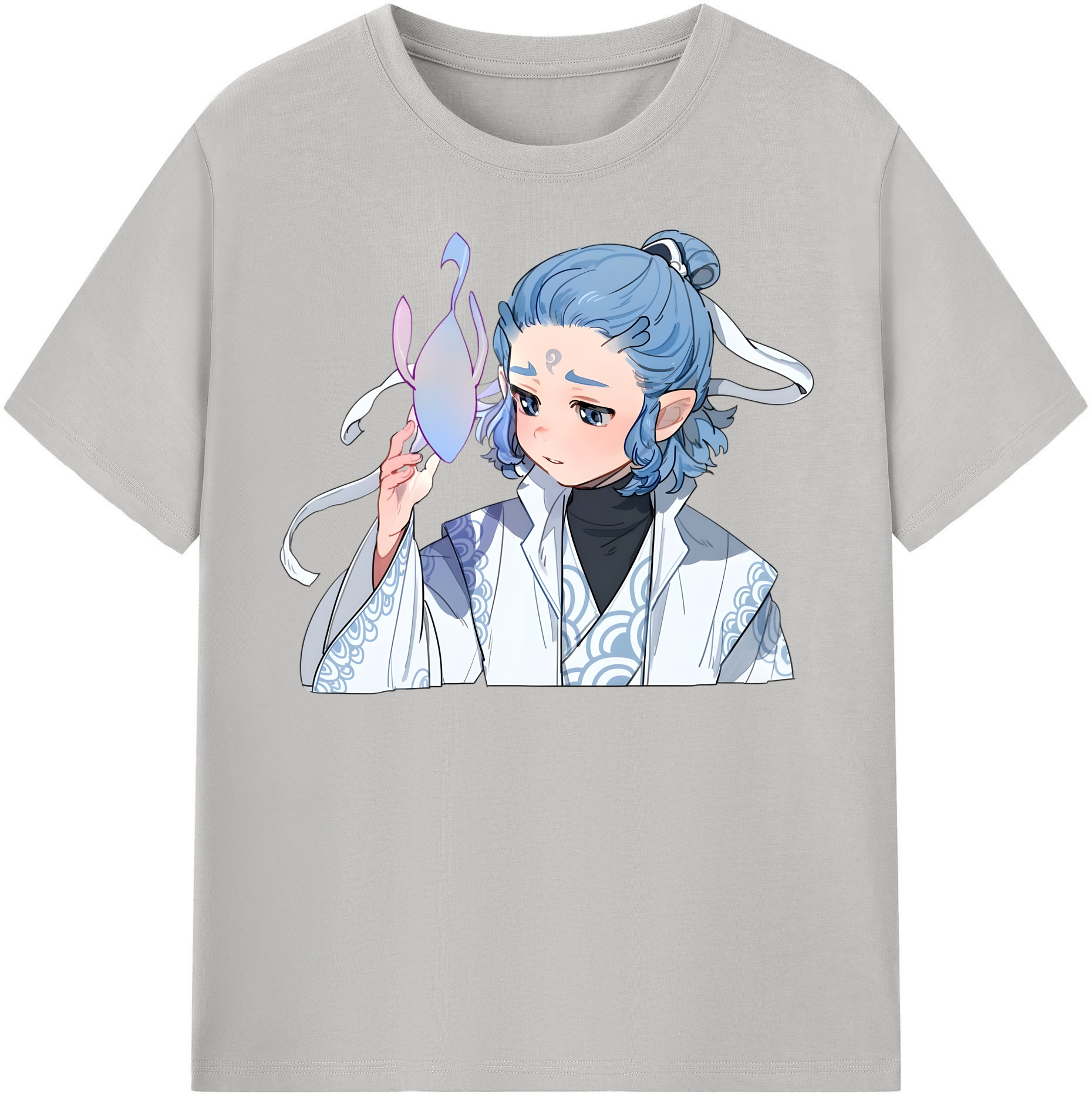 （画像用） Ne Zha 2 ナタ 魔童の大暴れ 綿100％半袖Tシャツ（フロントプリント）