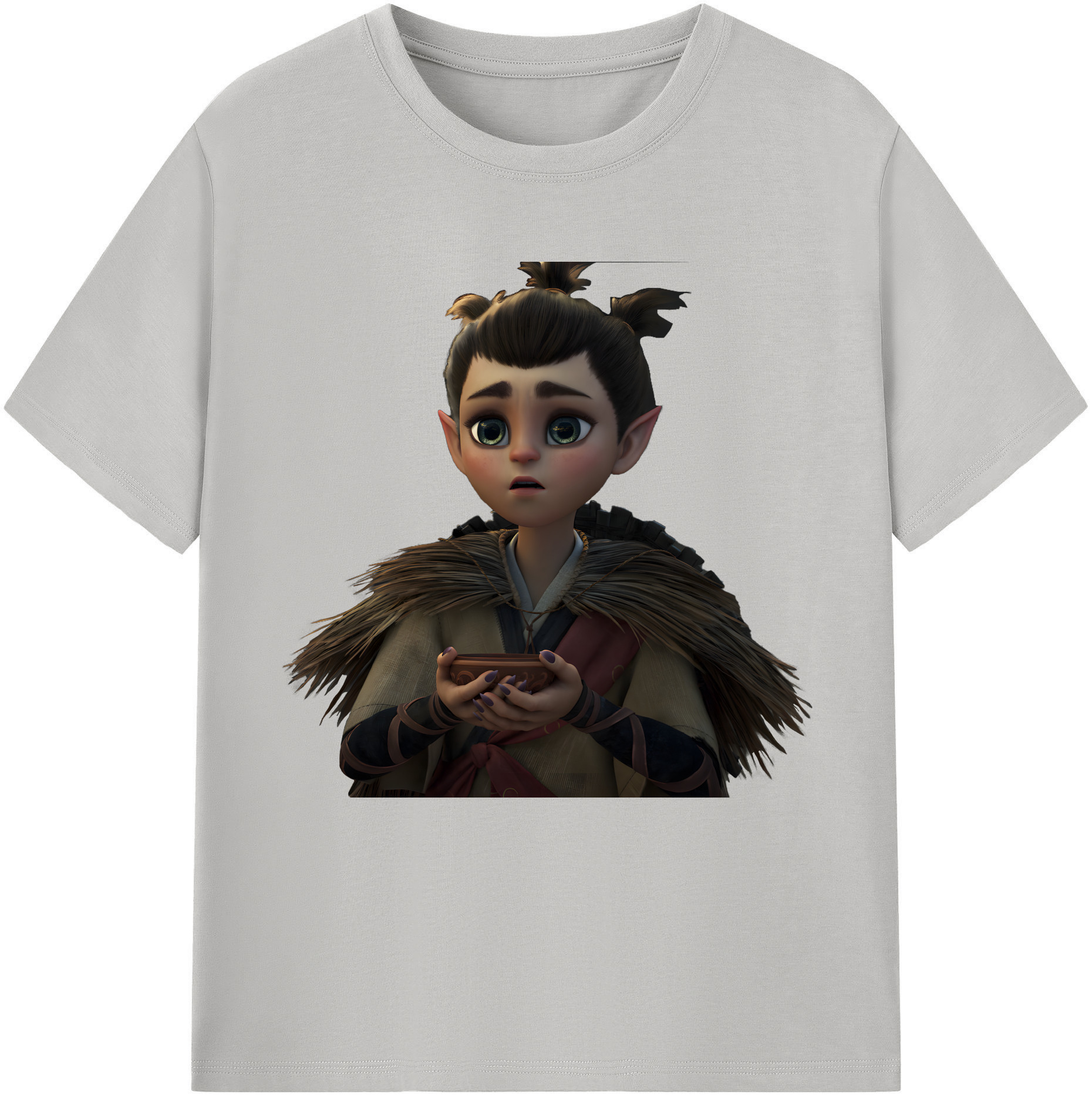 （画像用） Ne Zha 2 ナタ 魔童の大暴れ 綿100％半袖Tシャツ（フロントプリント）