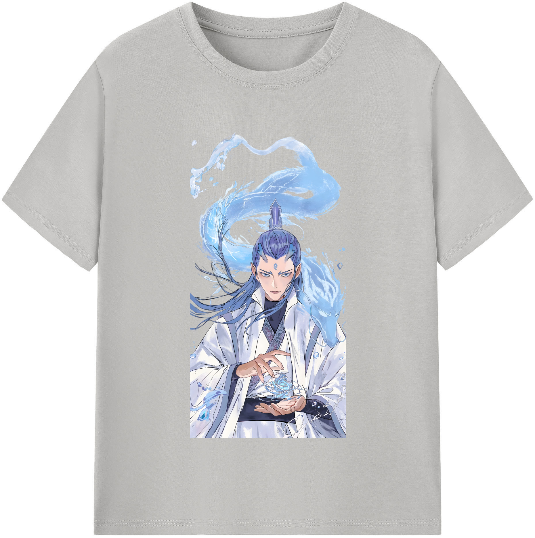 （画像用） Ne Zha 2 ナタ 魔童の大暴れ 綿100％半袖Tシャツ（フロントプリント）