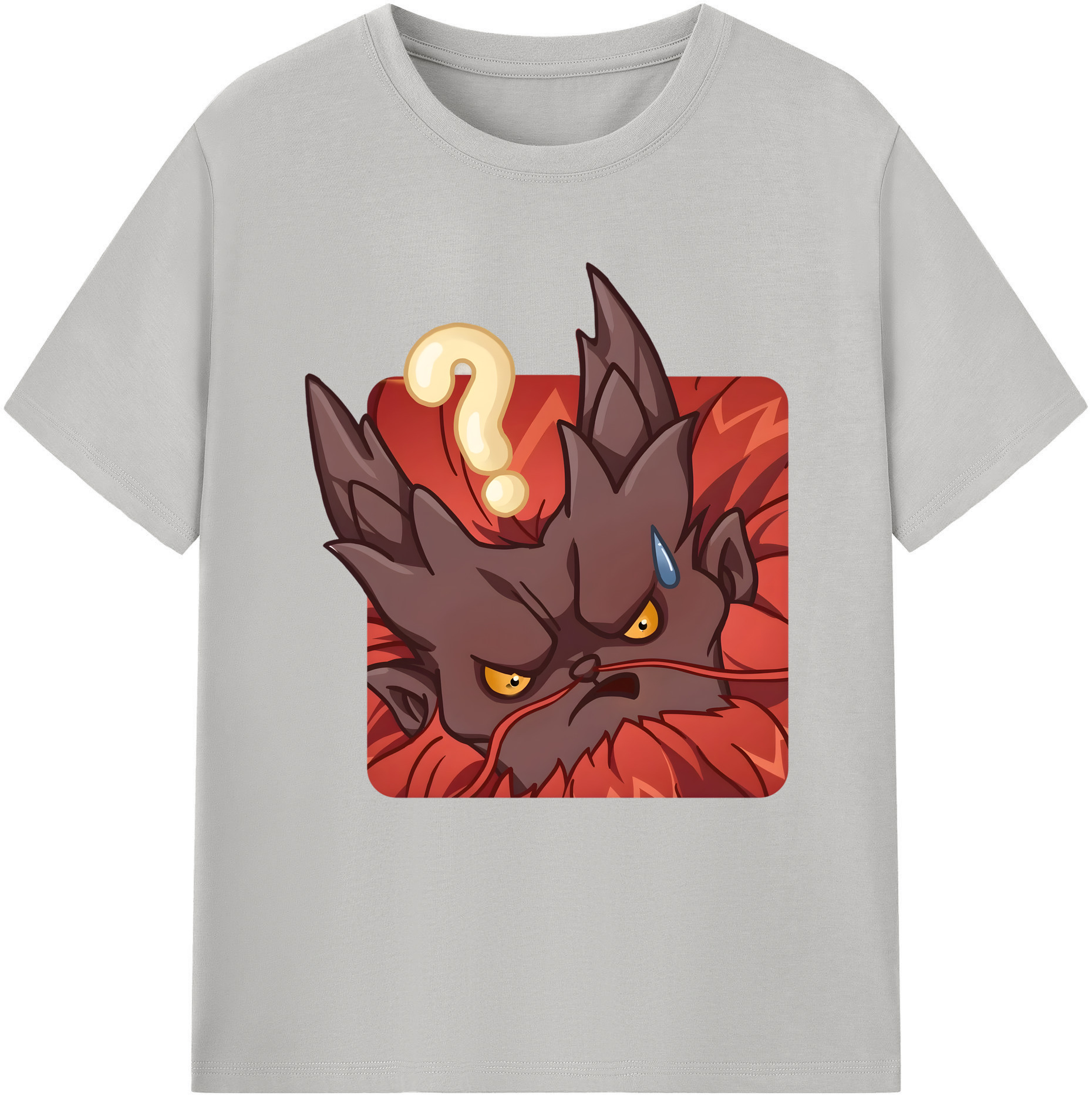 （画像用） Ne Zha 2 ナタ 魔童の大暴れ 綿100％半袖Tシャツ（フロントプリント）
