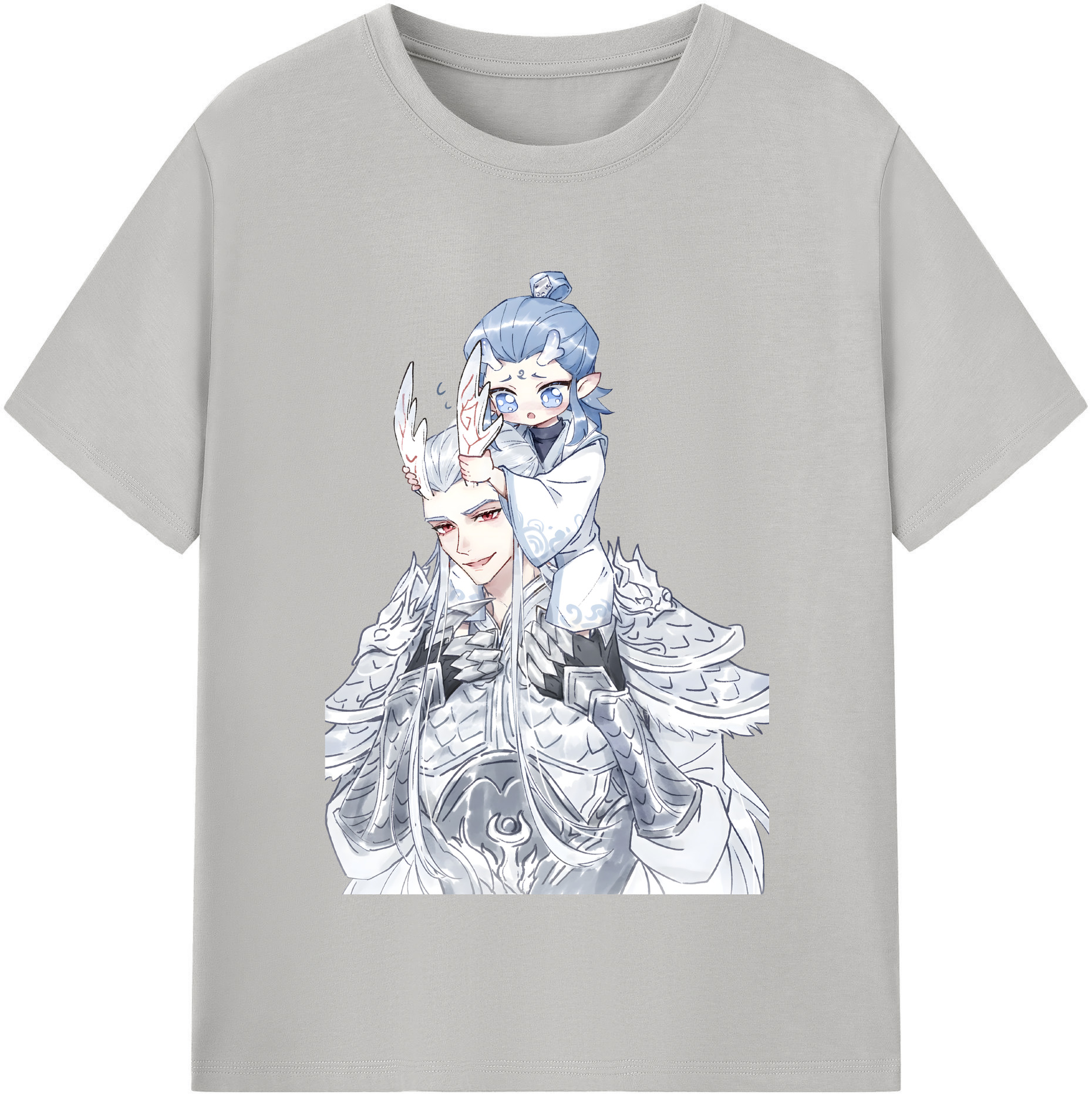 （画像用） Ne Zha 2 ナタ 魔童の大暴れ 綿100％半袖Tシャツ（フロントプリント）