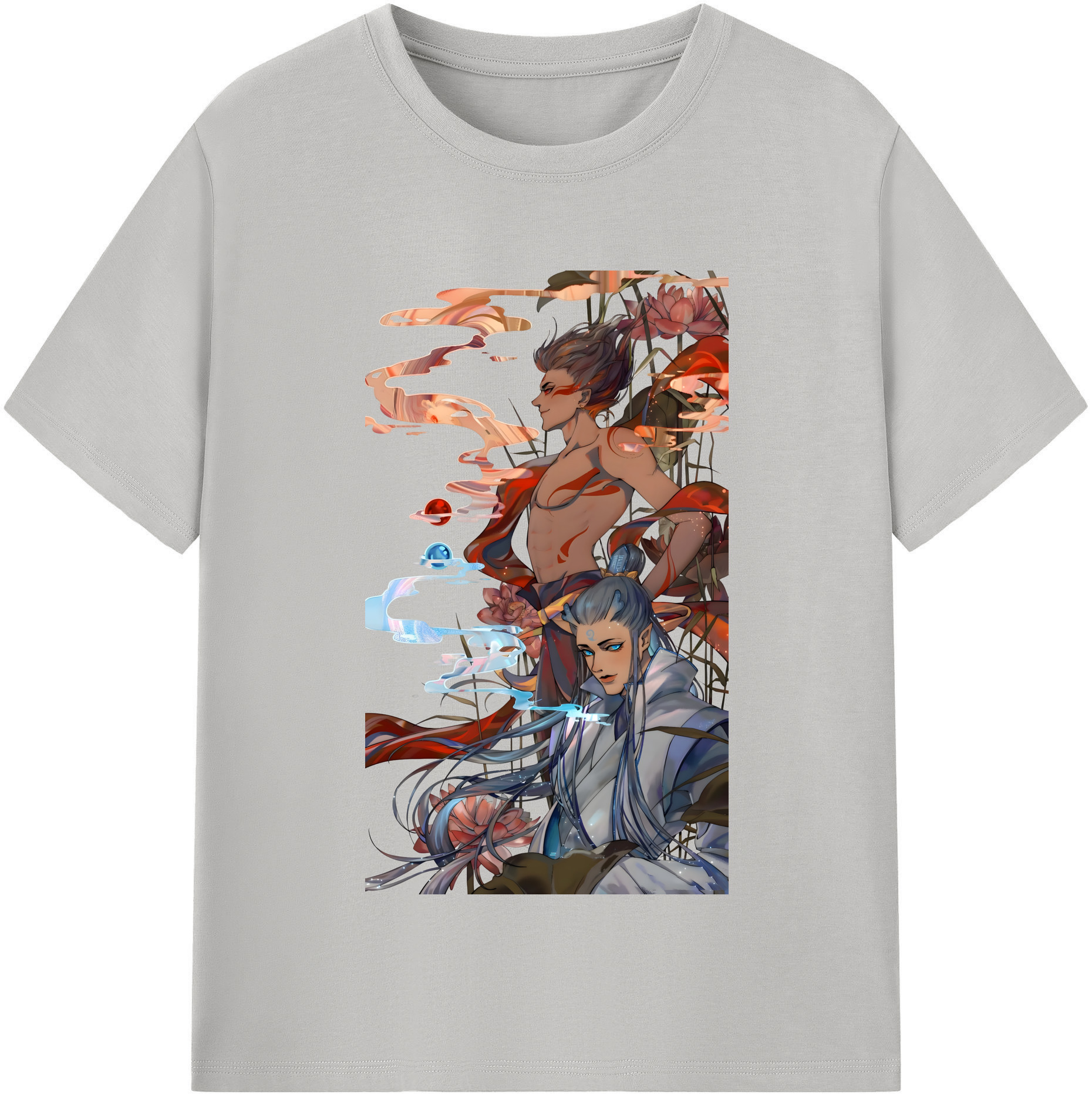 （画像用） Ne Zha 2 ナタ 魔童の大暴れ 綿100％半袖Tシャツ（フロントプリント）