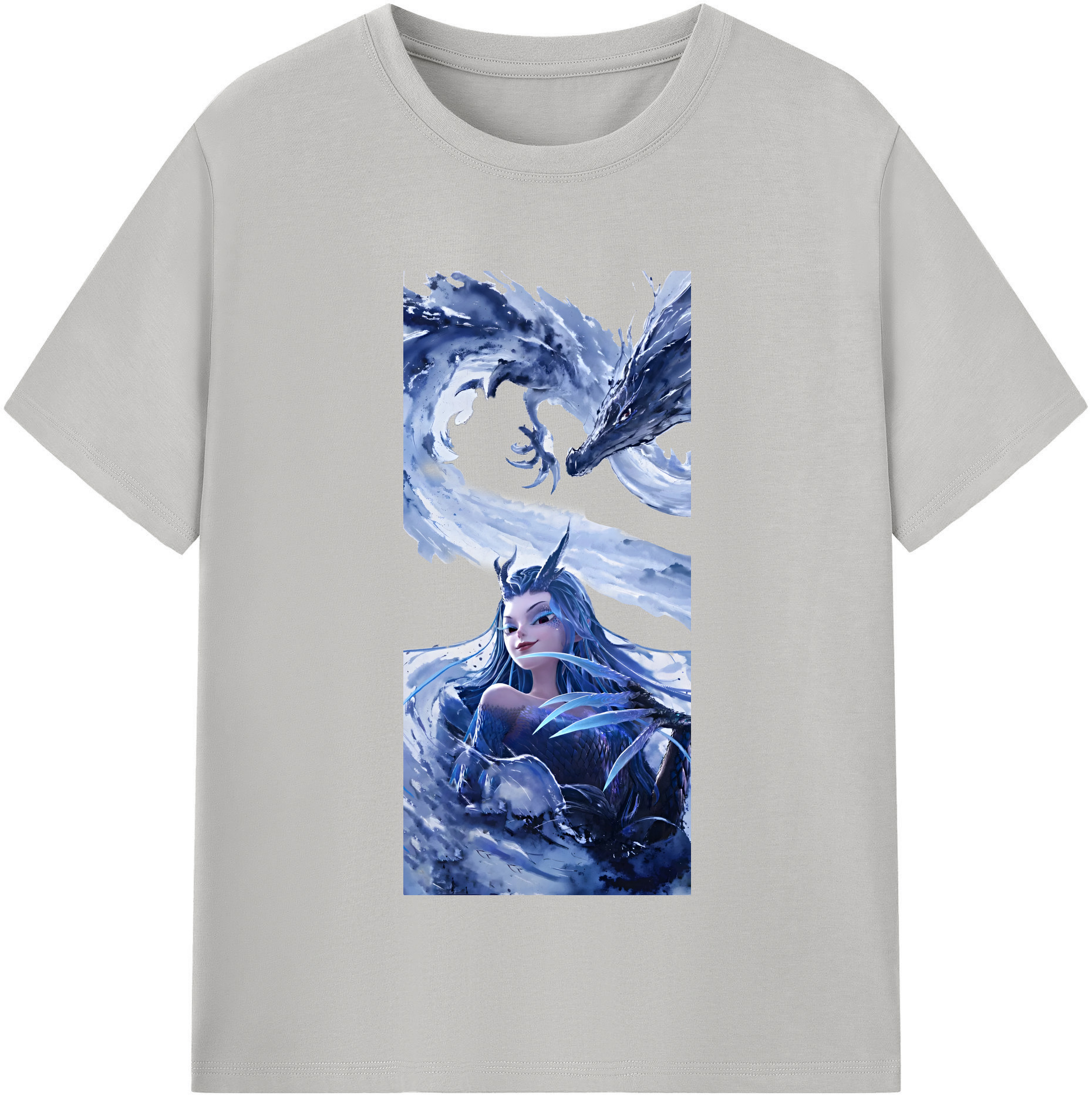 （画像用） Ne Zha 2 ナタ 魔童の大暴れ 綿100％半袖Tシャツ（フロントプリント）