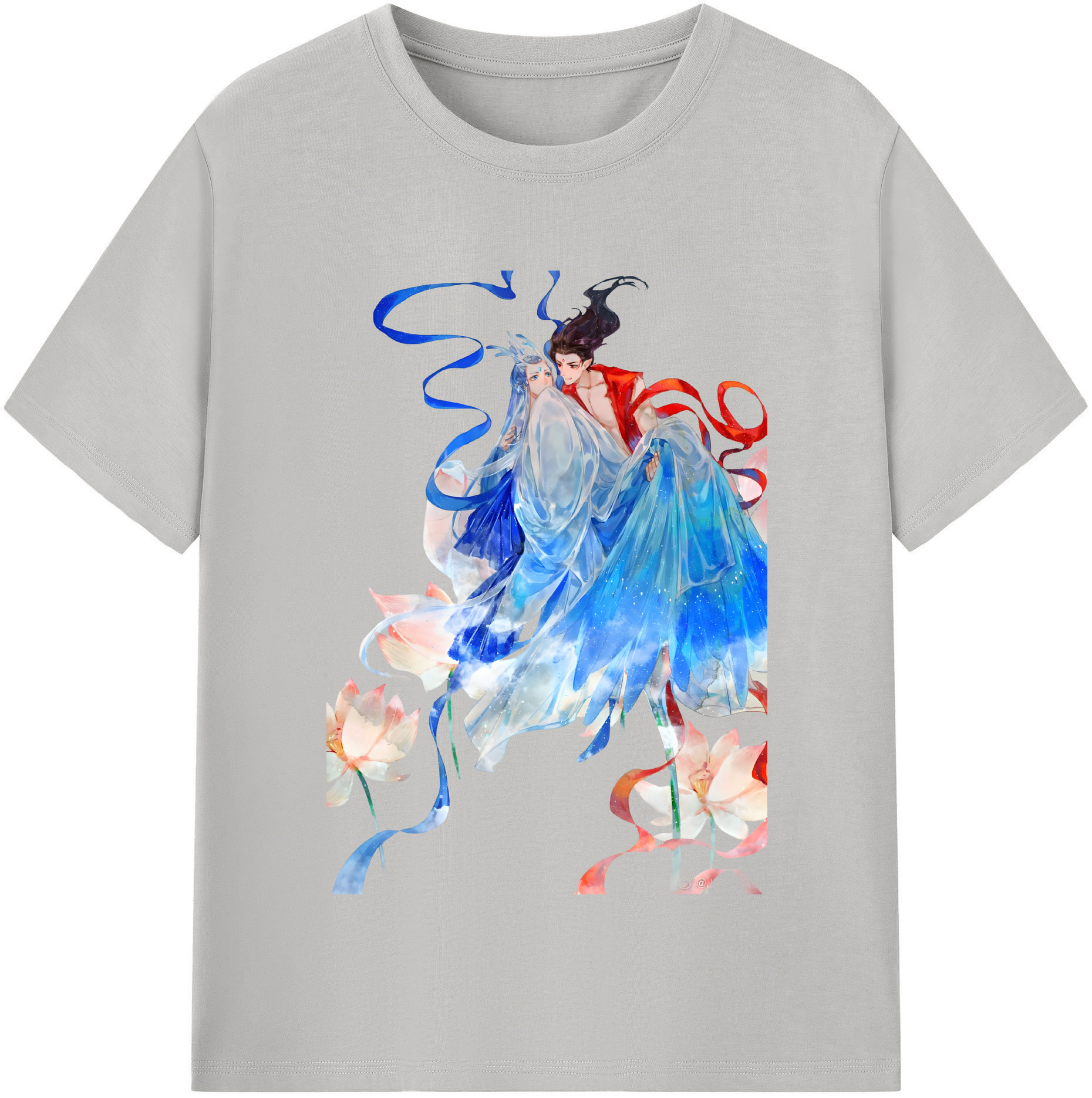 （画像用） Ne Zha 2 ナタ 魔童の大暴れ 綿100％半袖Tシャツ（フロントプリント）