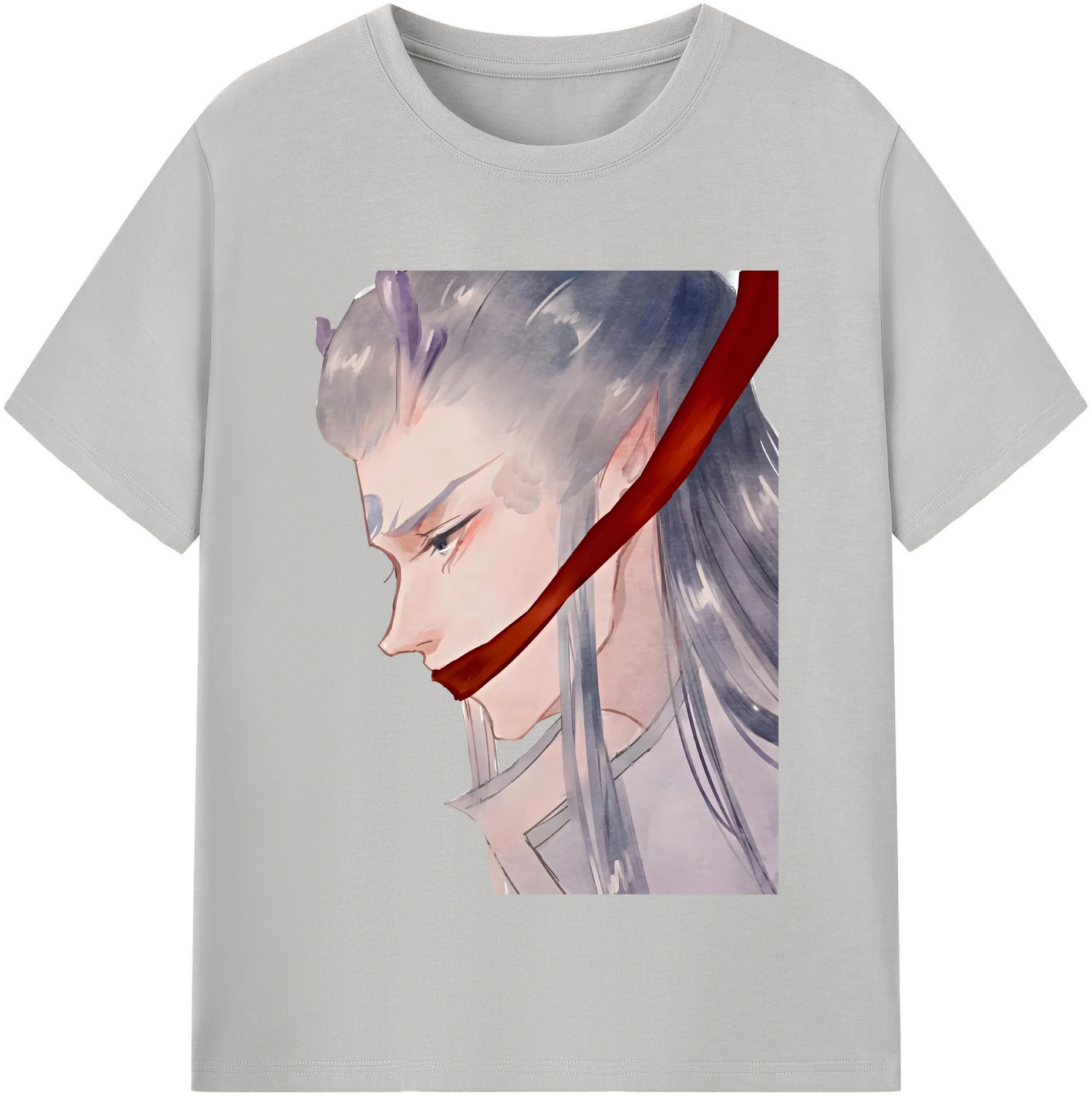 （画像用） Ne Zha 2 ナタ 魔童の大暴れ 綿100％半袖Tシャツ（フロントプリント）