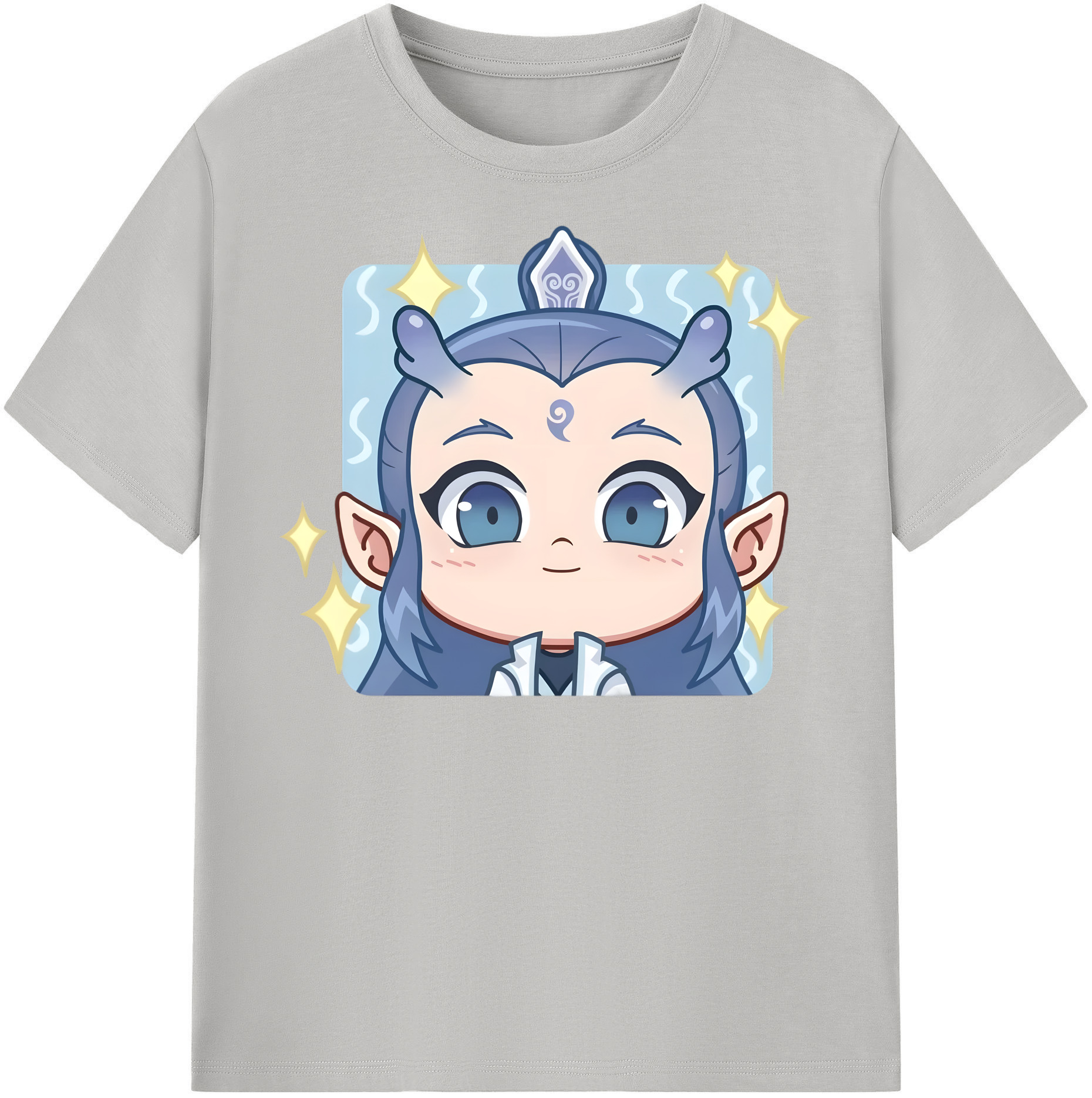 （画像用） Ne Zha 2 ナタ 魔童の大暴れ 綿100％半袖Tシャツ（フロントプリント）
