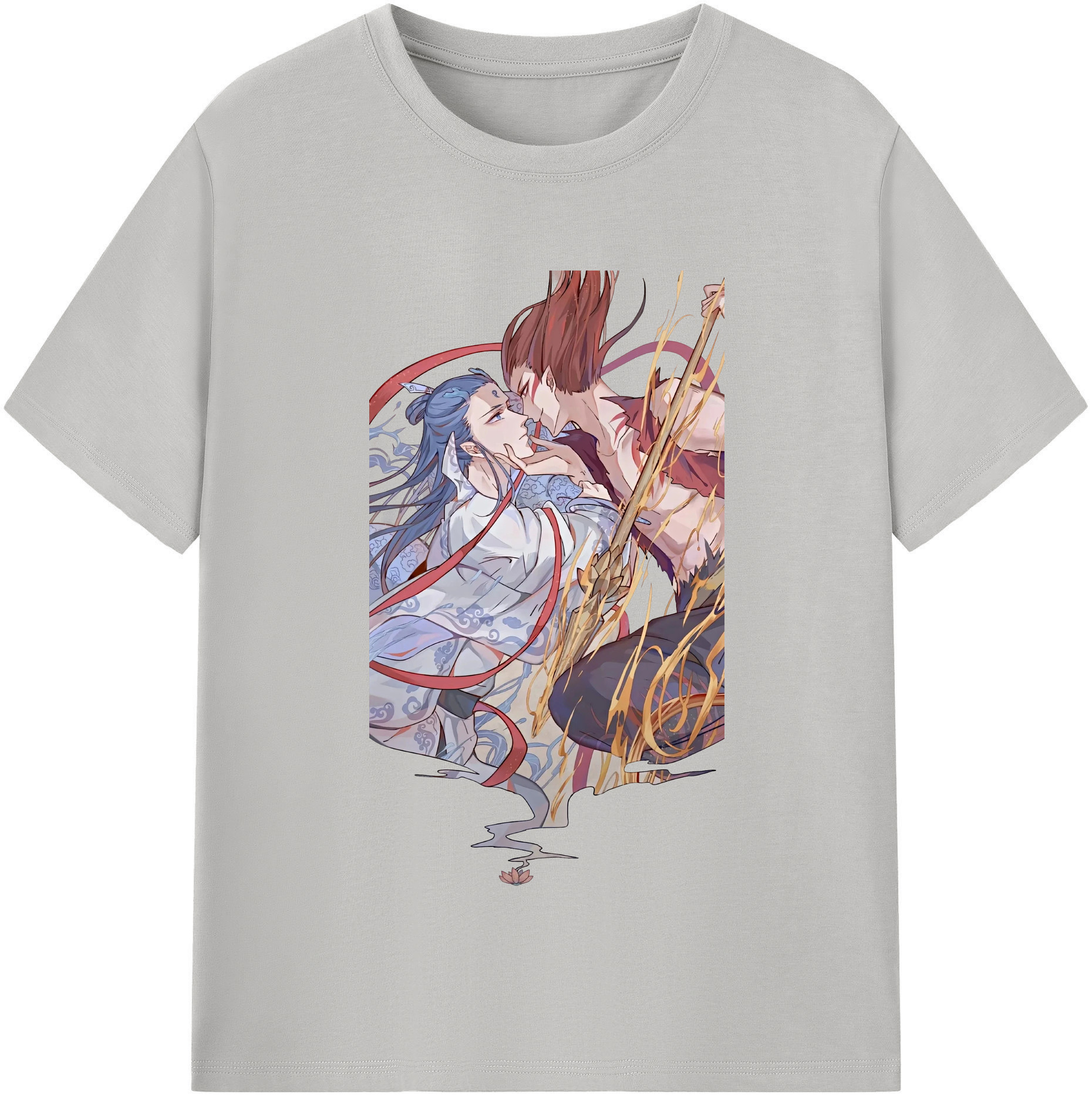 （画像用） Ne Zha 2 ナタ 魔童の大暴れ 綿100％半袖Tシャツ（フロントプリント）
