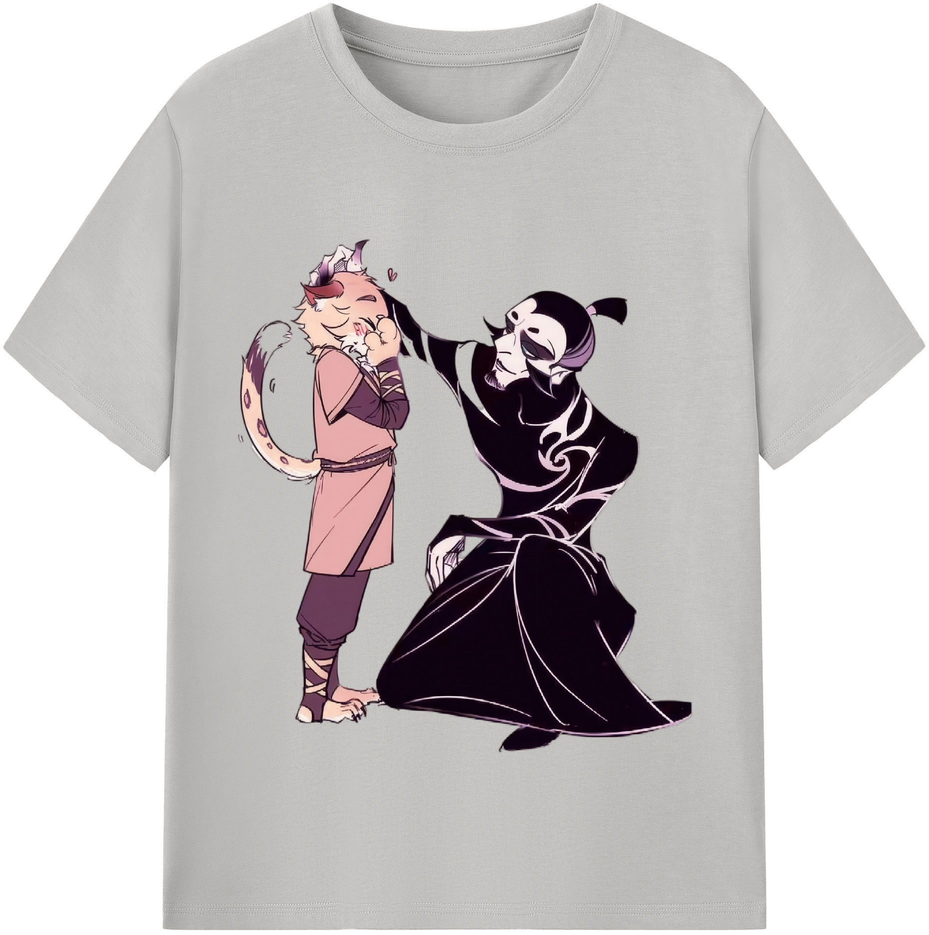 （画像用） Ne Zha 2 ナタ 魔童の大暴れ 綿100％半袖Tシャツ（フロントプリント）