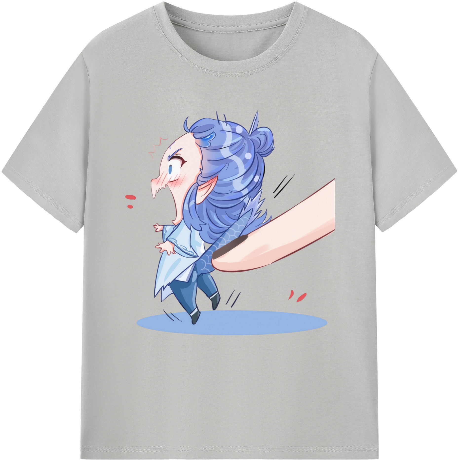 （画像用） Ne Zha 2 ナタ 魔童の大暴れ 綿100％半袖Tシャツ（フロントプリント）