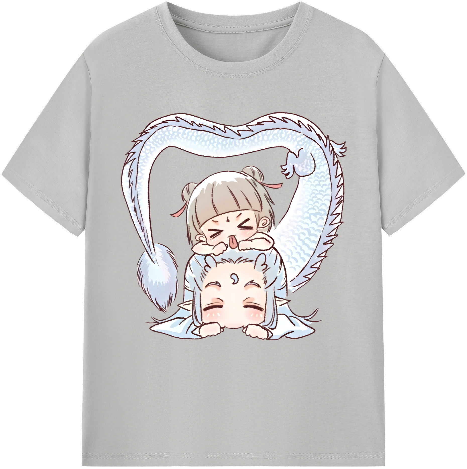 （画像用） Ne Zha 2 ナタ 魔童の大暴れ 綿100％半袖Tシャツ（フロントプリント）