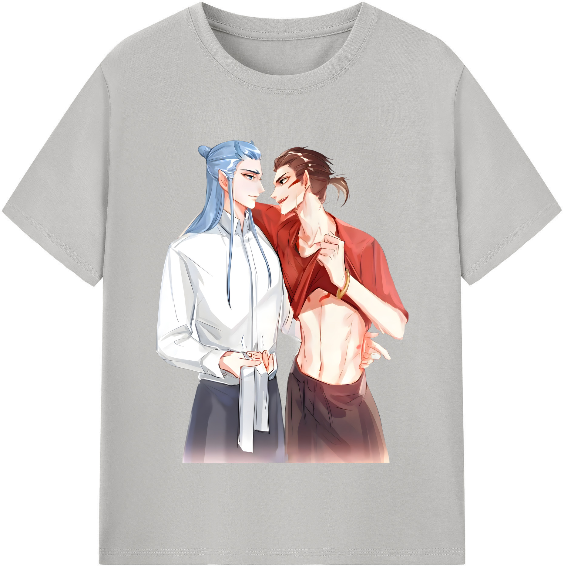 （画像用） Ne Zha 2 ナタ 魔童の大暴れ 綿100％半袖Tシャツ（フロントプリント）