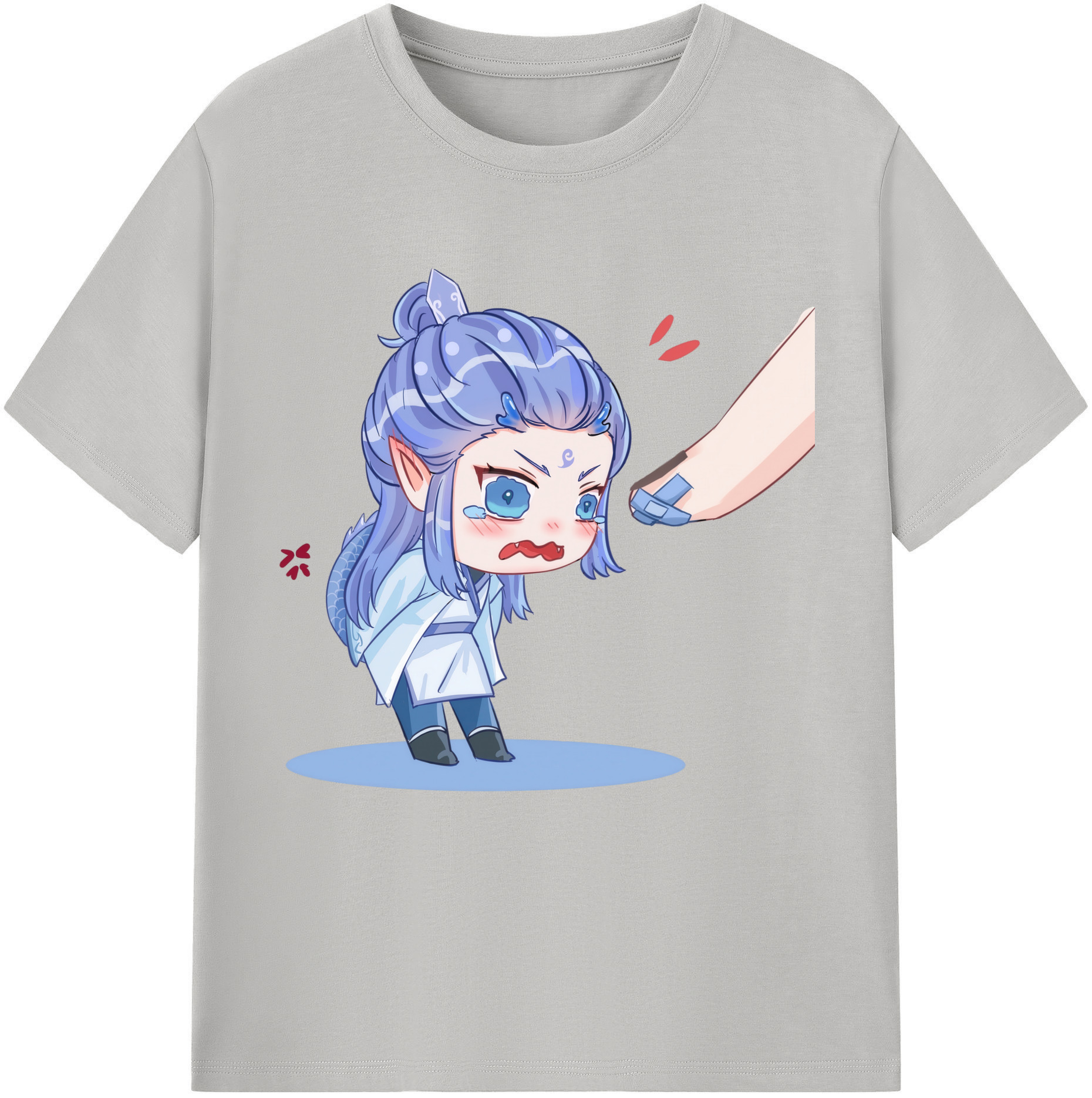 （画像用） Ne Zha 2 ナタ 魔童の大暴れ 綿100％半袖Tシャツ（フロントプリント）