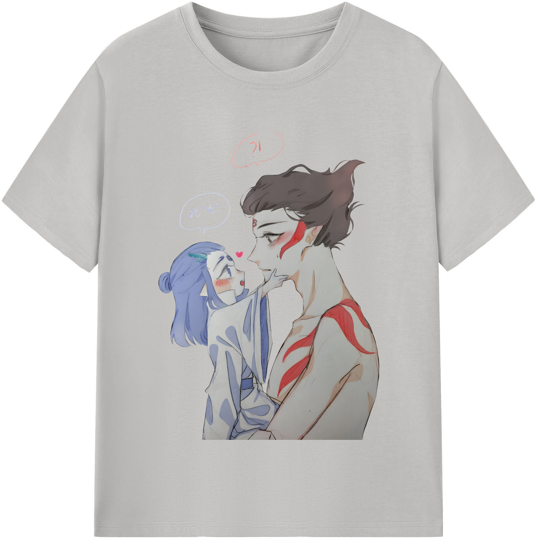 （画像用） Ne Zha 2 ナタ 魔童の大暴れ 綿100％半袖Tシャツ（フロントプリント）