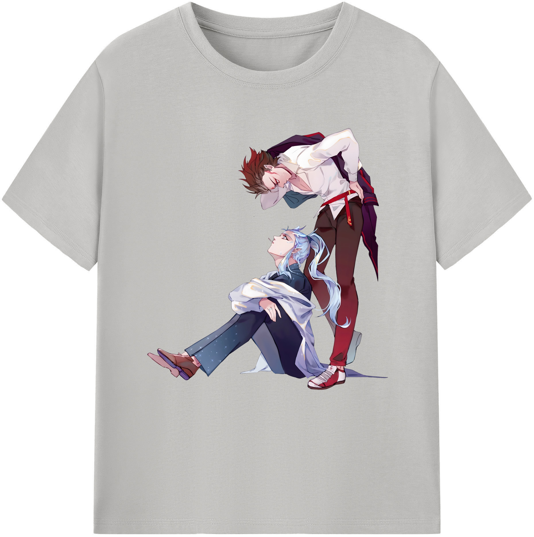 （画像用） Ne Zha 2 ナタ 魔童の大暴れ 綿100％半袖Tシャツ（フロントプリント）
