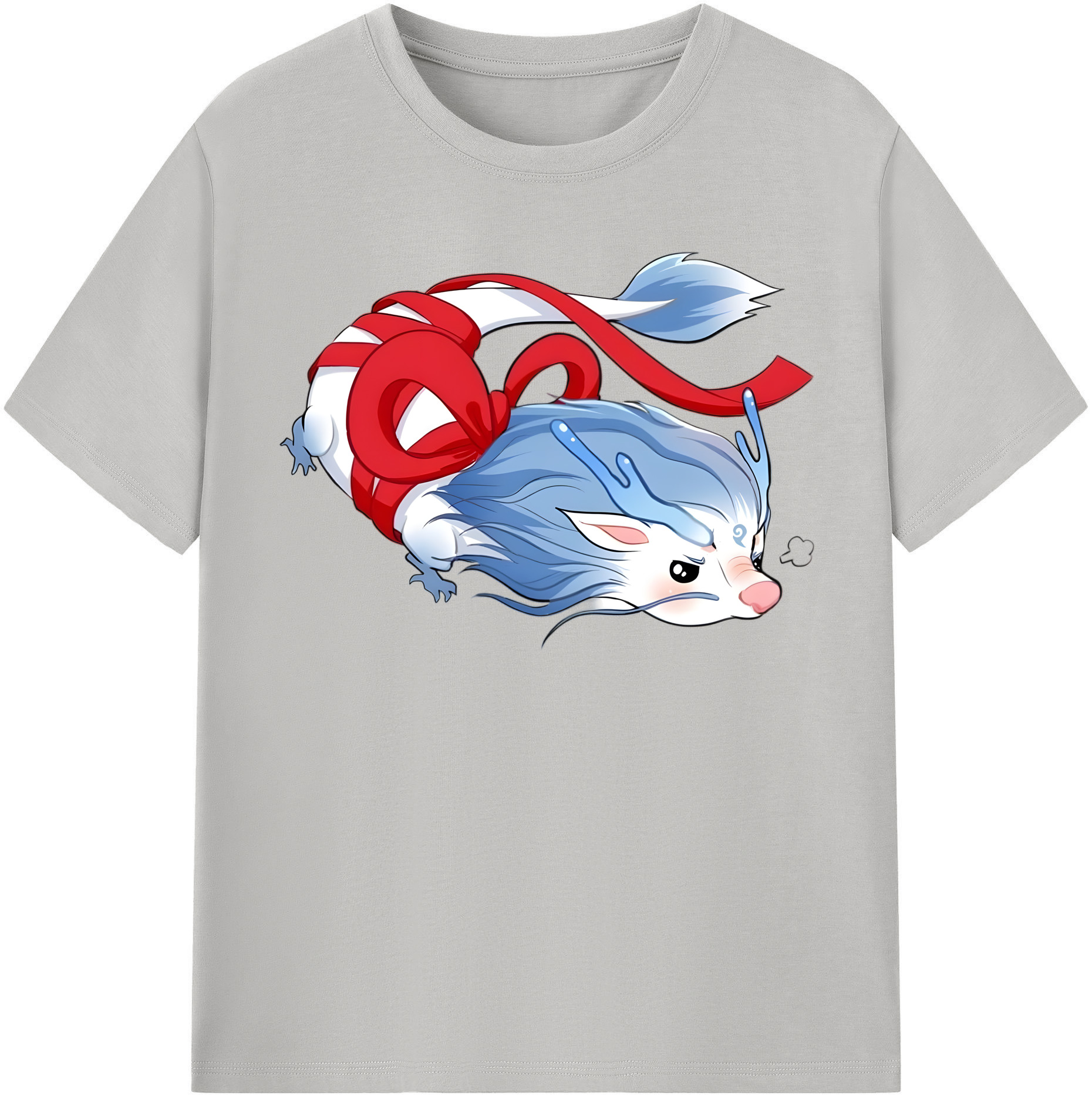 （画像用） Ne Zha 2 ナタ 魔童の大暴れ 綿100％半袖Tシャツ（フロントプリント）