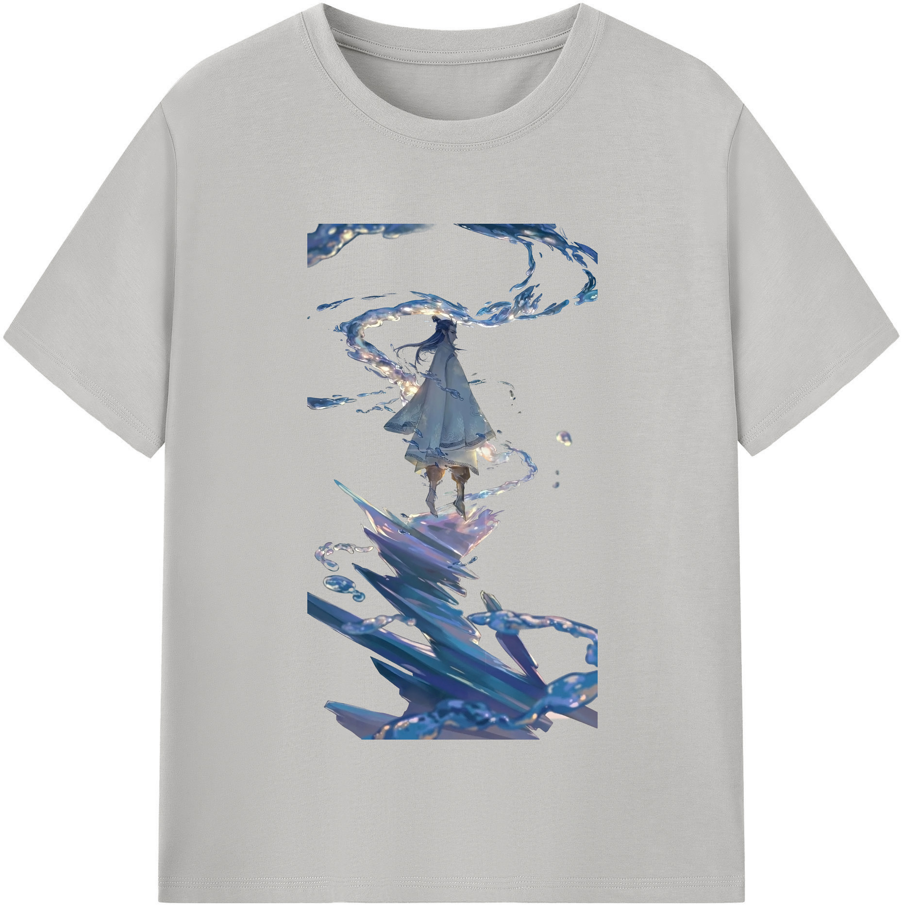（画像用） Ne Zha 2 ナタ 魔童の大暴れ 綿100％半袖Tシャツ（フロントプリント）