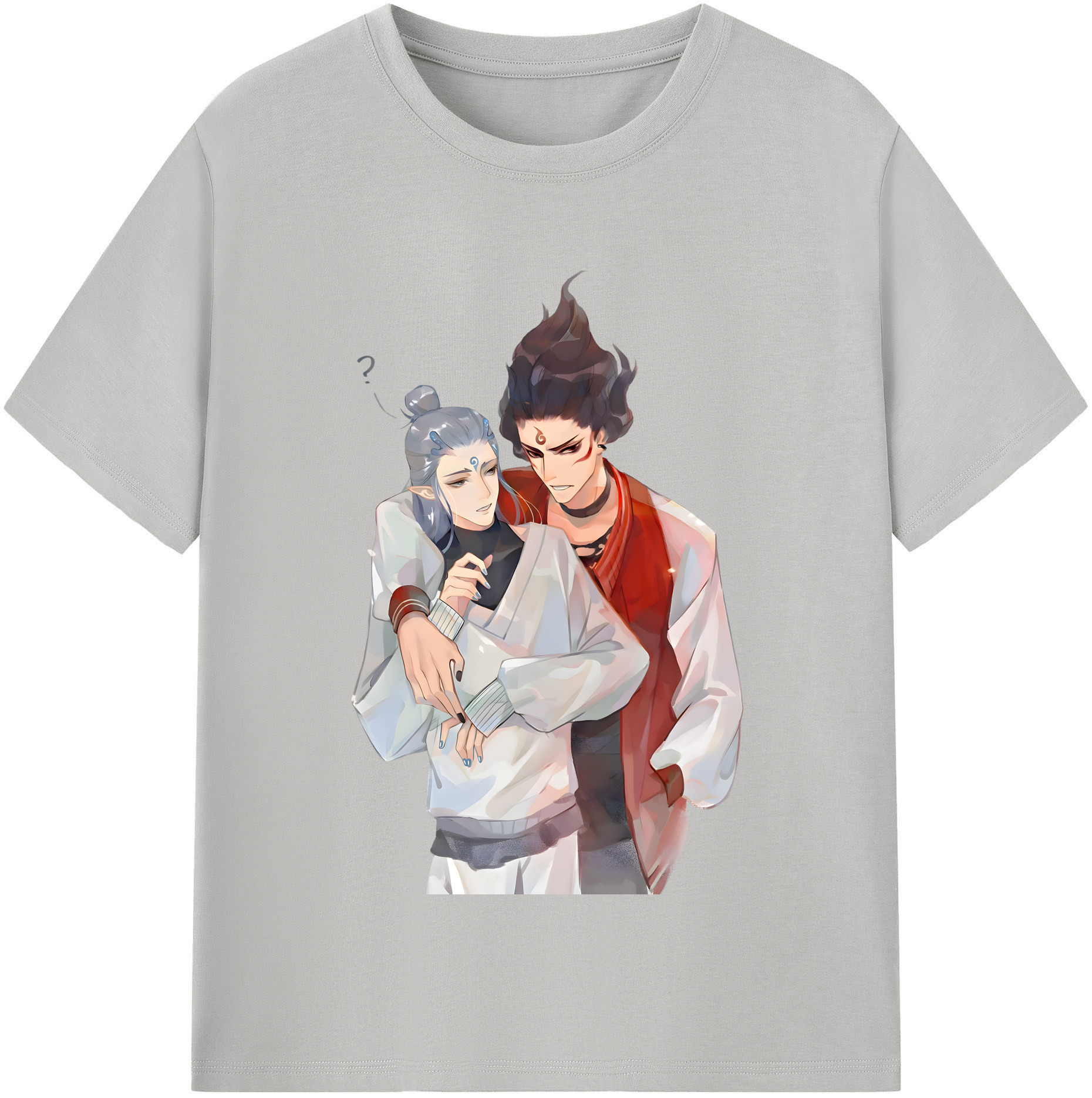 （画像用） Ne Zha 2 ナタ 魔童の大暴れ 綿100％半袖Tシャツ（フロントプリント）