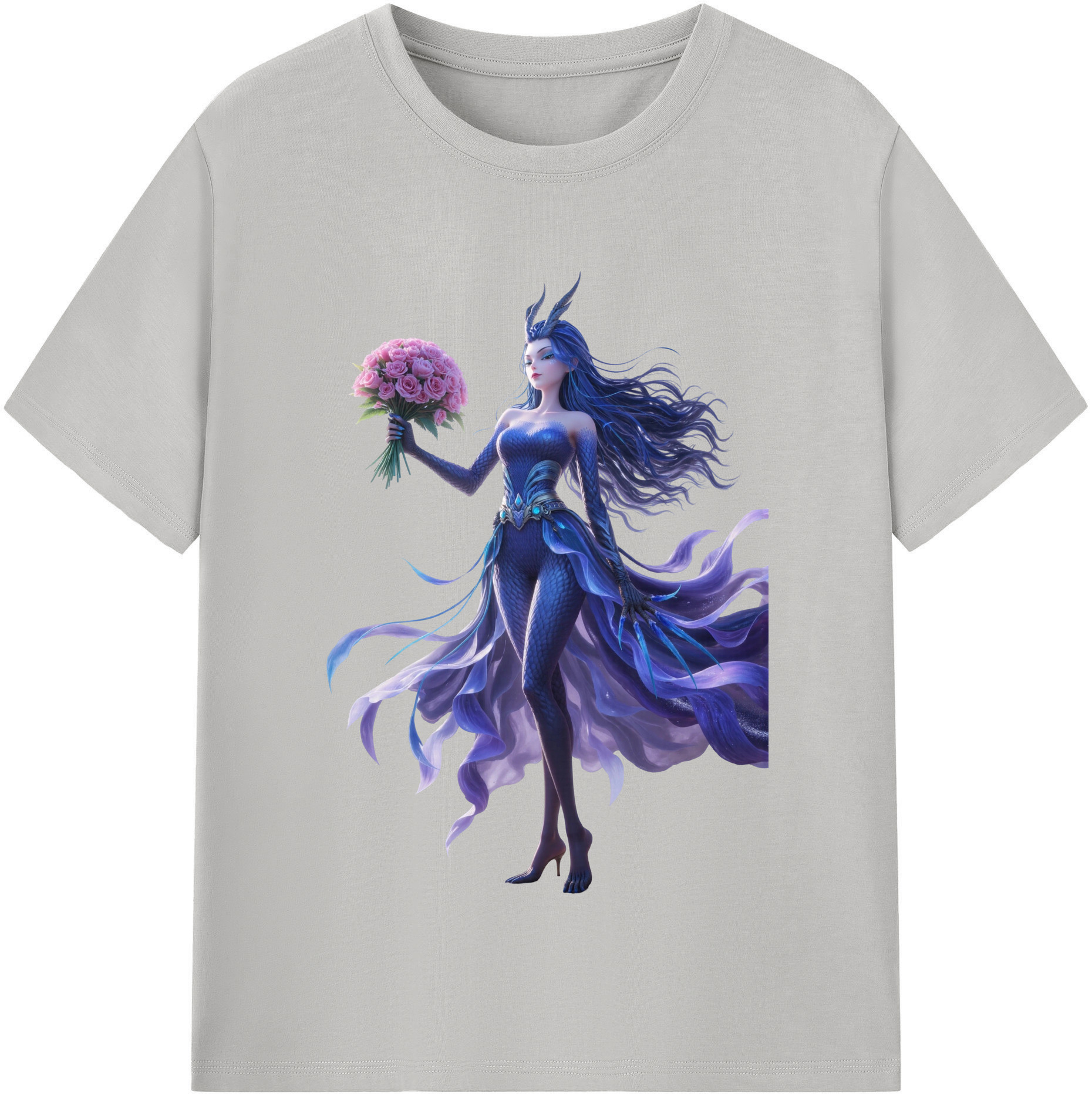 （画像用） Ne Zha 2 ナタ 魔童の大暴れ 綿100％半袖Tシャツ（フロントプリント）