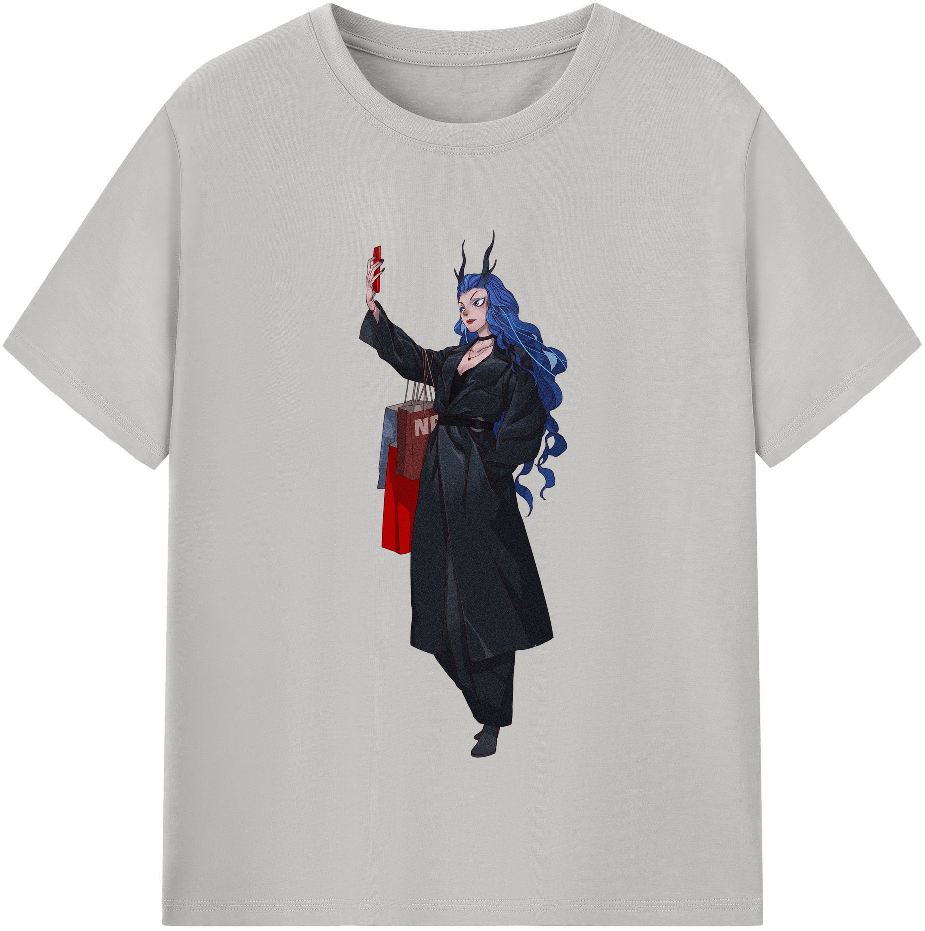 （画像用） Ne Zha 2 ナタ 魔童の大暴れ 綿100％半袖Tシャツ（フロントプリント）