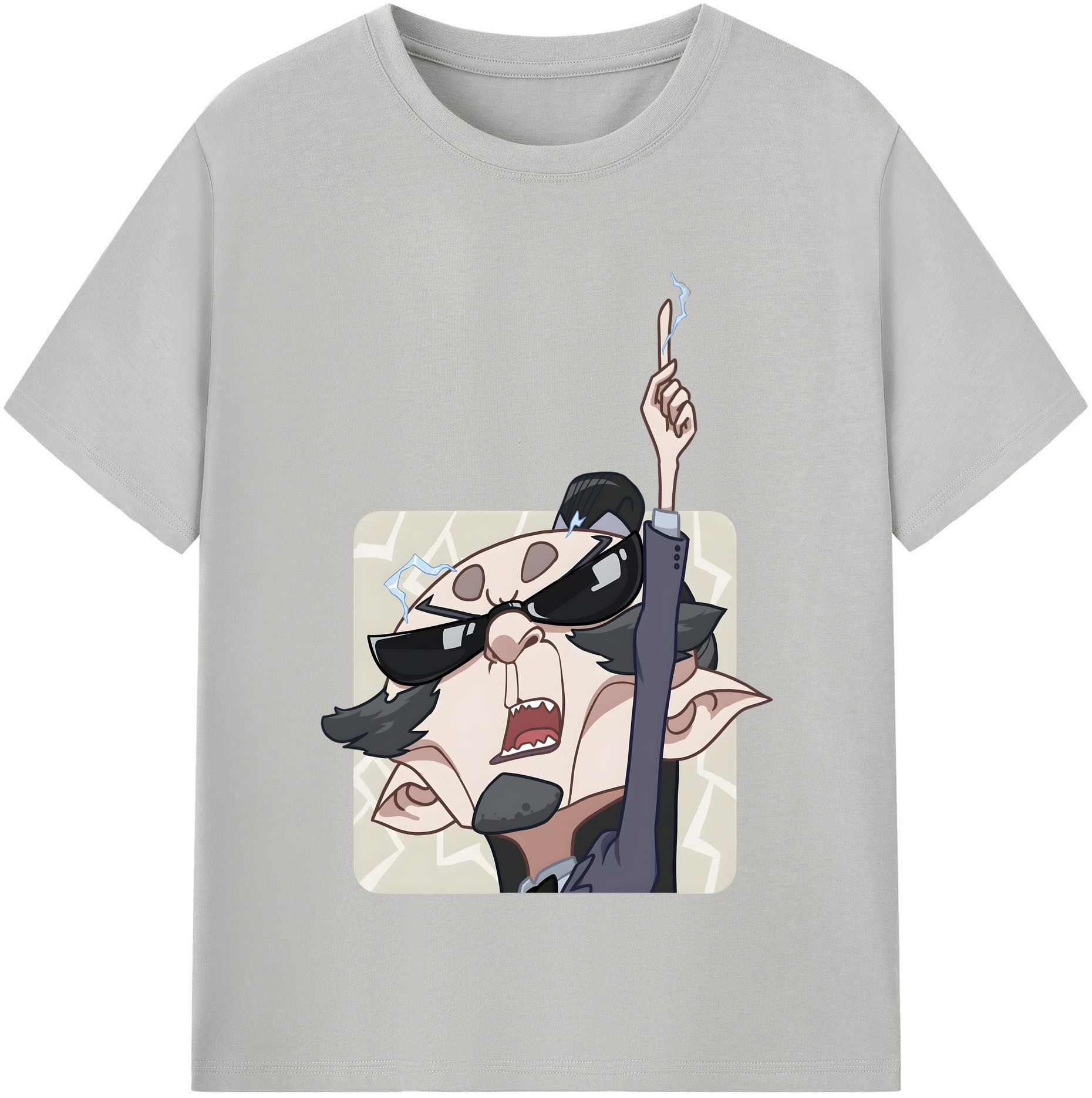 （画像用） Ne Zha 2 ナタ 魔童の大暴れ 綿100％半袖Tシャツ（フロントプリント）