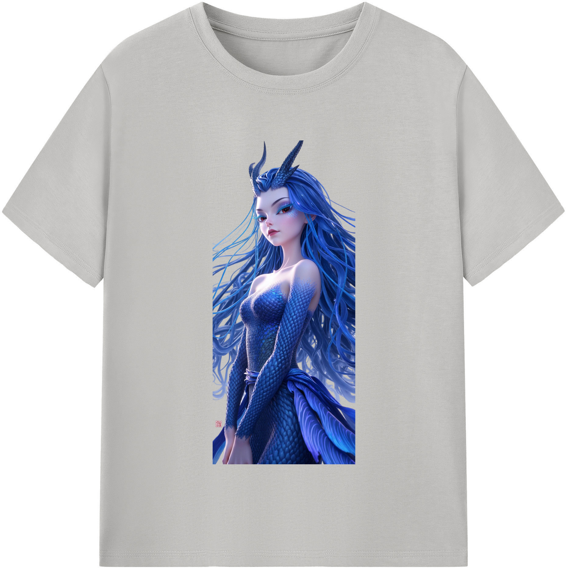 （画像用） Ne Zha 2 ナタ 魔童の大暴れ 綿100％半袖Tシャツ（フロントプリント）