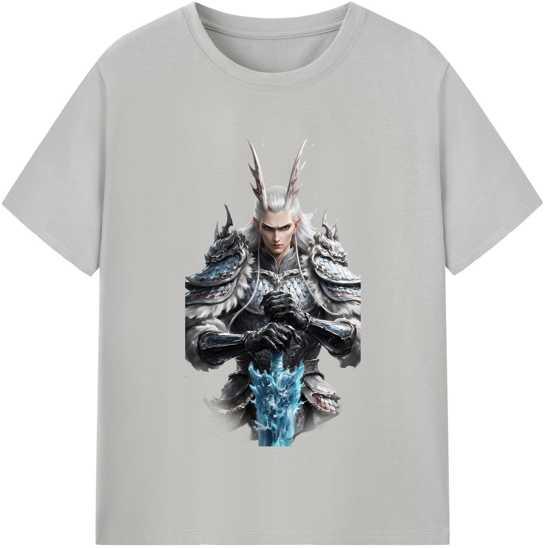 （画像用） Ne Zha 2 ナタ 魔童の大暴れ 綿100％半袖Tシャツ（フロントプリント）