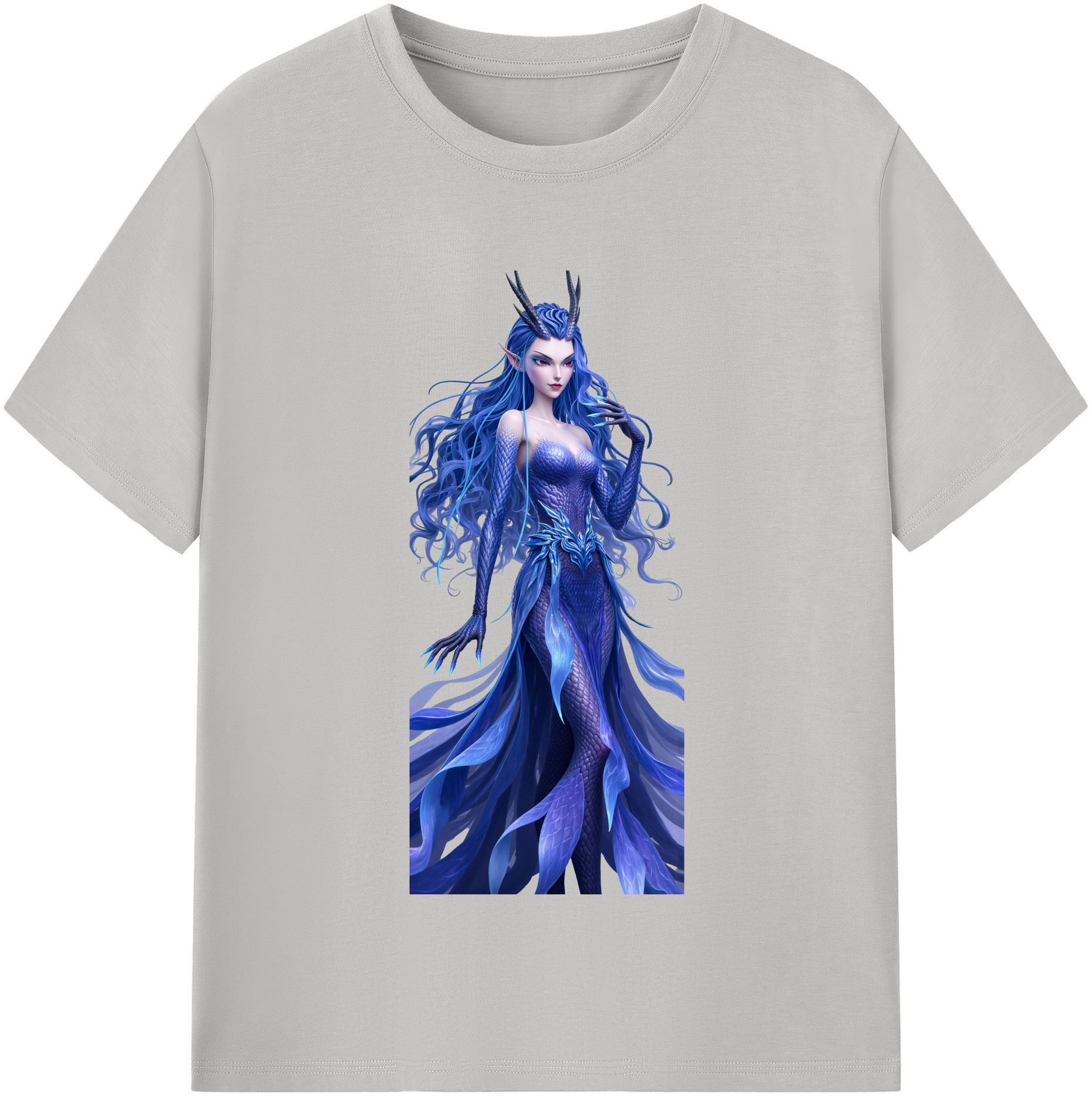 （画像用） Ne Zha 2 ナタ 魔童の大暴れ 綿100％半袖Tシャツ（フロントプリント）