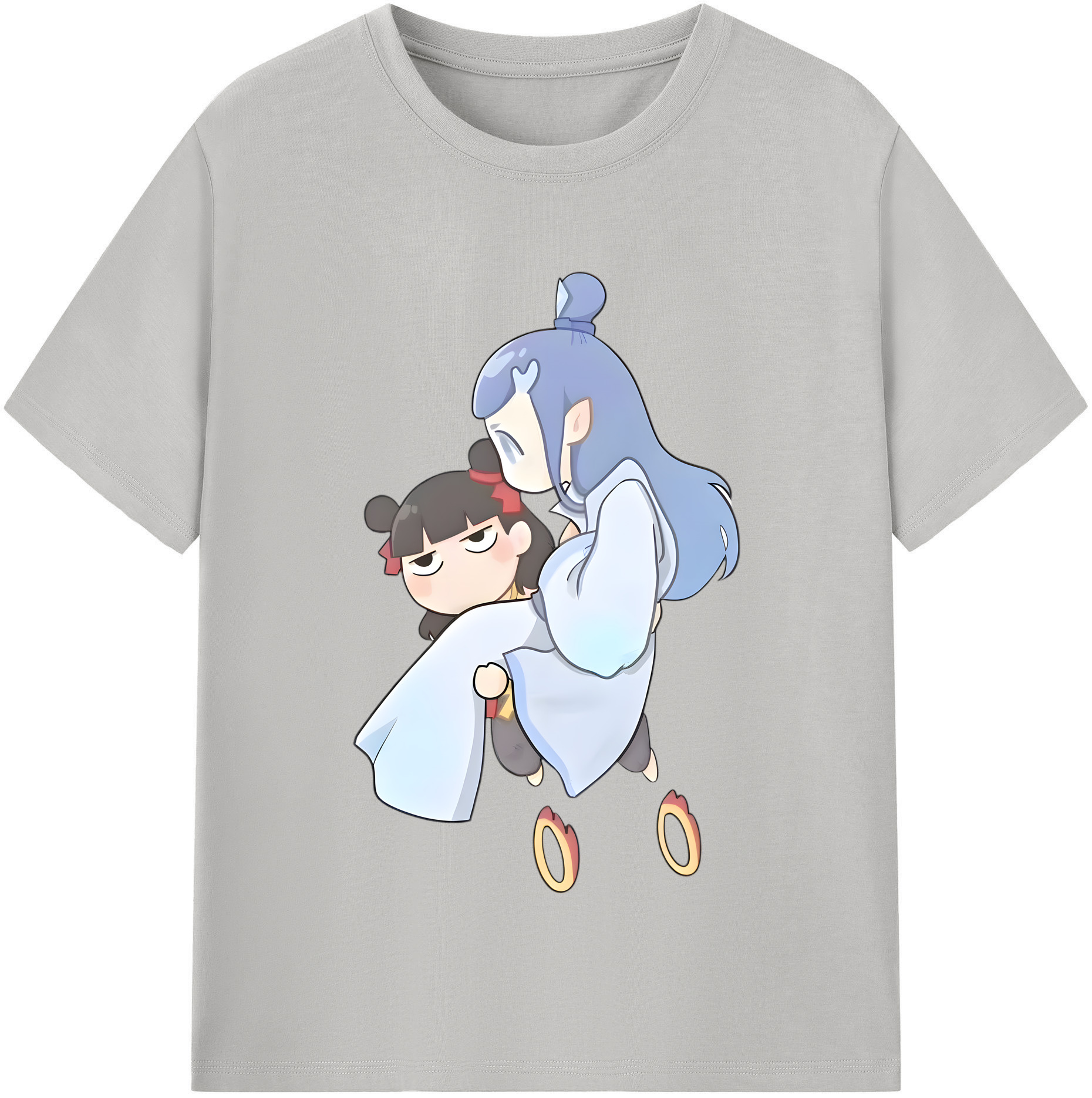 （画像用） Ne Zha 2 ナタ 魔童の大暴れ 綿100％半袖Tシャツ（フロントプリント）