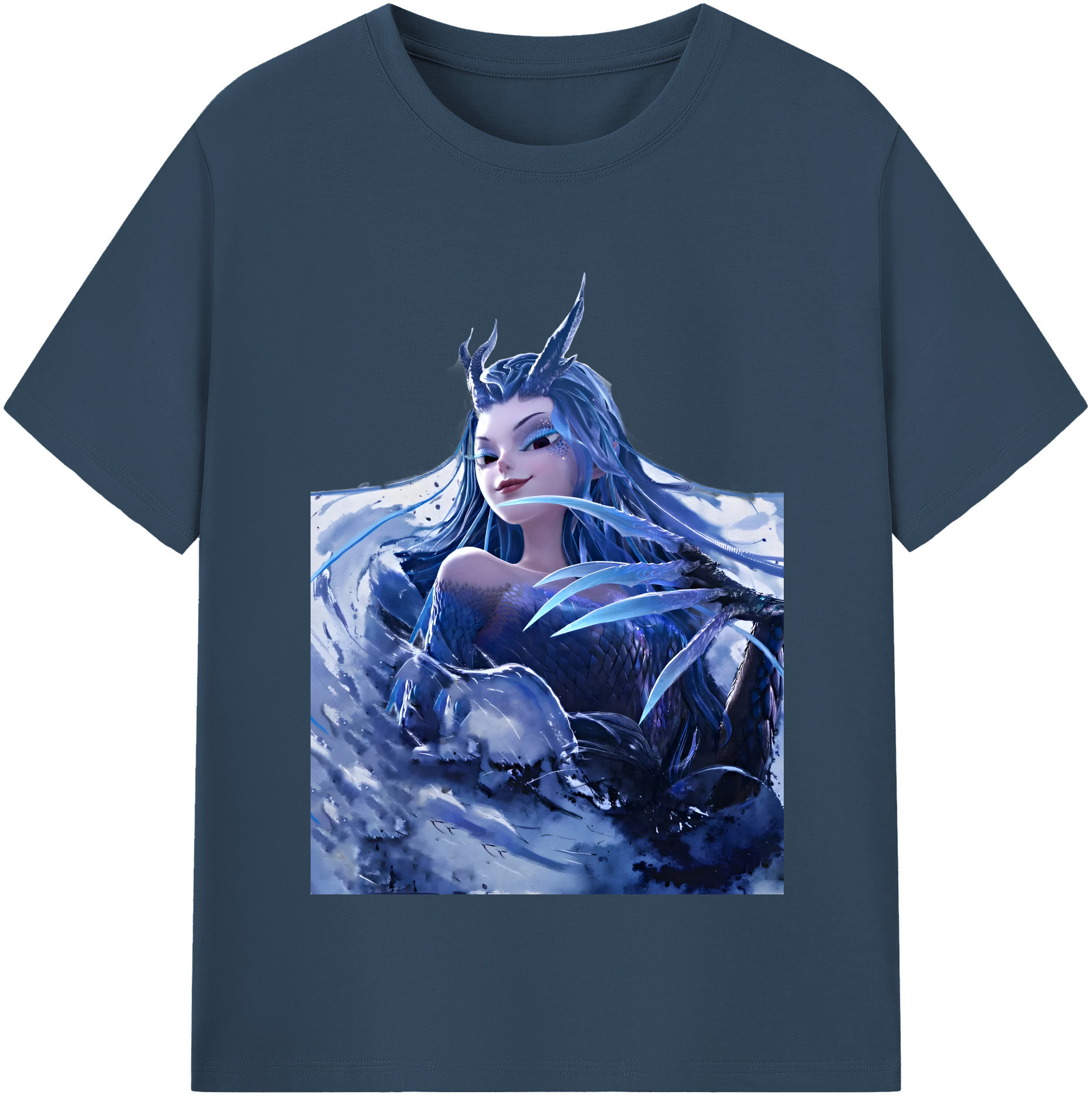 （画像用） Ne Zha 2 ナタ 魔童の大暴れ 綿100％半袖Tシャツ（フロントプリント）