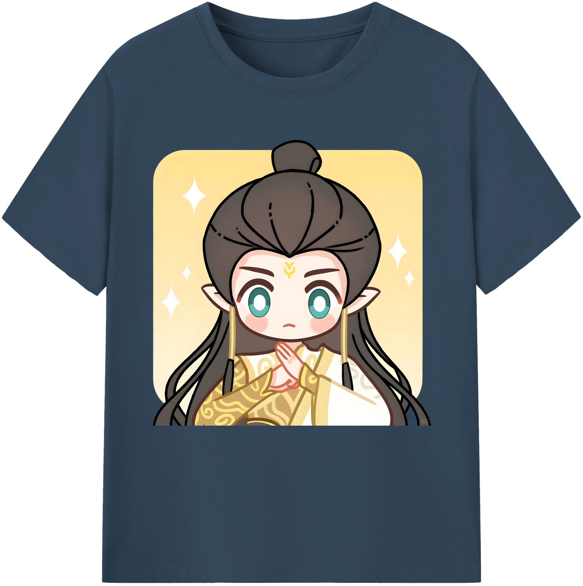 （画像用） Ne Zha 2 ナタ 魔童の大暴れ 綿100％半袖Tシャツ（フロントプリント）